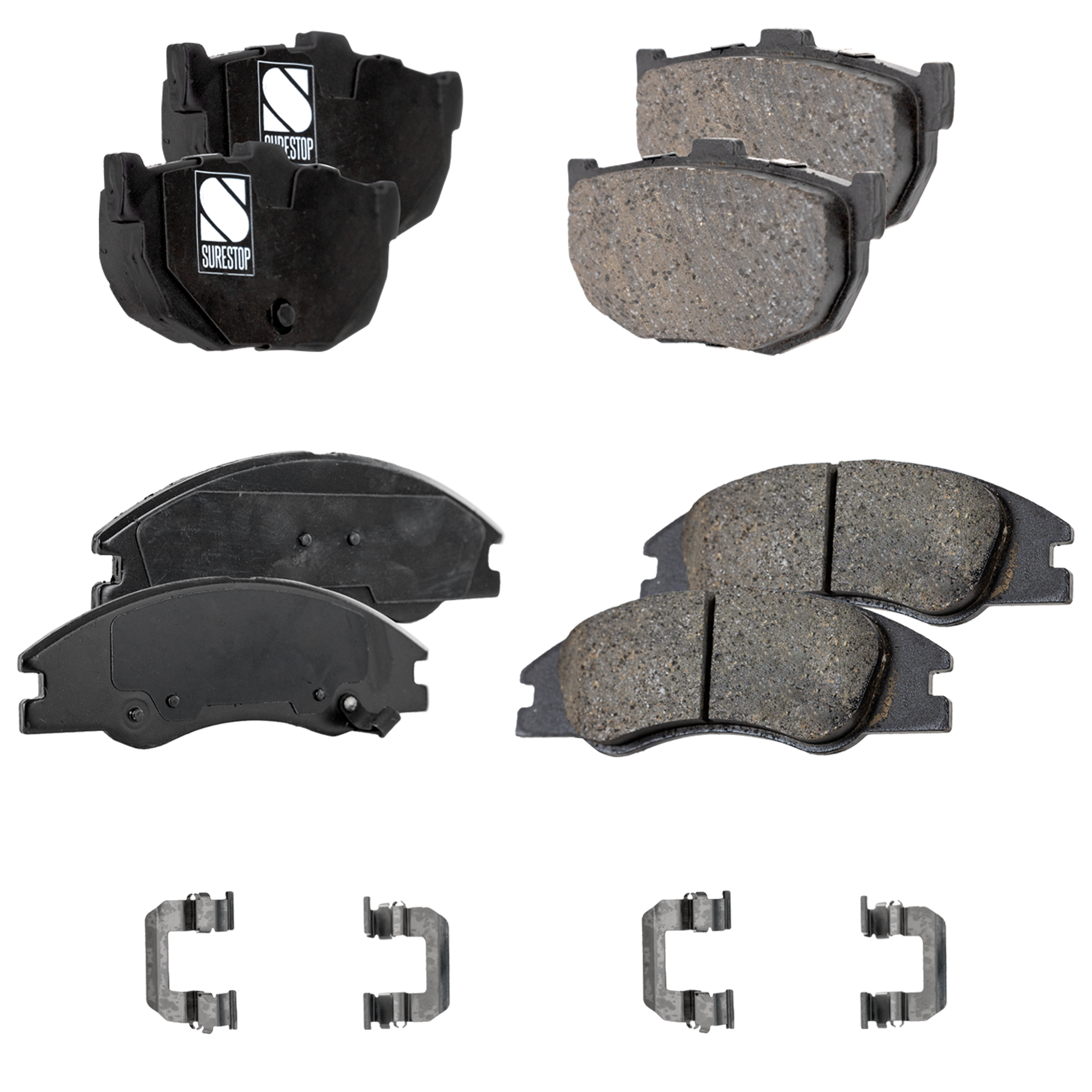 AM SPECTRA 04-09 SPECTRA5-05-09 FRONT AND REAR BRAKE PAD SET 4 Wheel Set SKU SET STPSSCP1074-4 OEM 4406008E91-4406065E90-5830228A