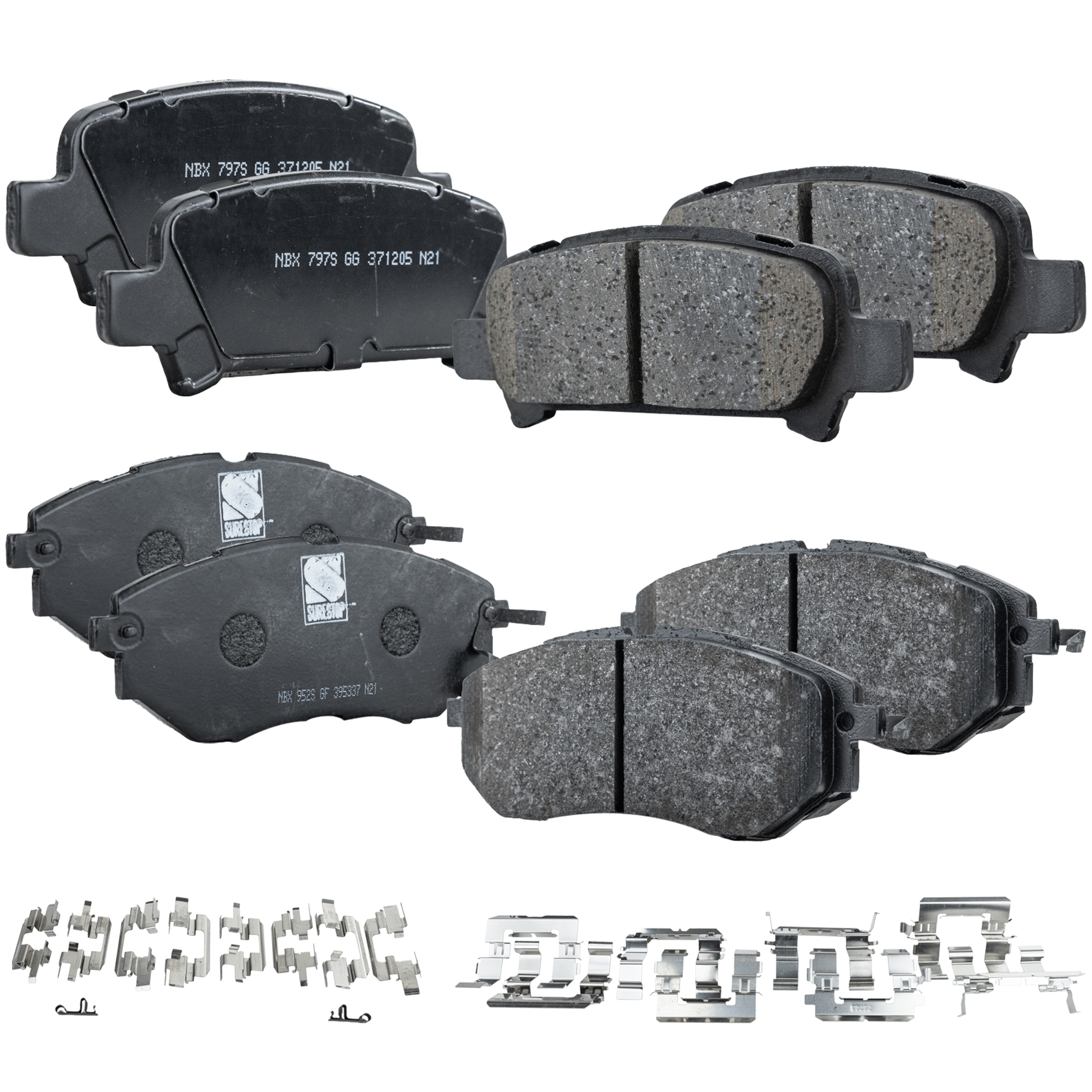 AM LEGACY 05-08 FRONT AND REAR BRAKE PAD SET 4 Wheel Set SKU SET STPSSCP1078-4 OEM 26292AE020-26296FC002-26692AE0