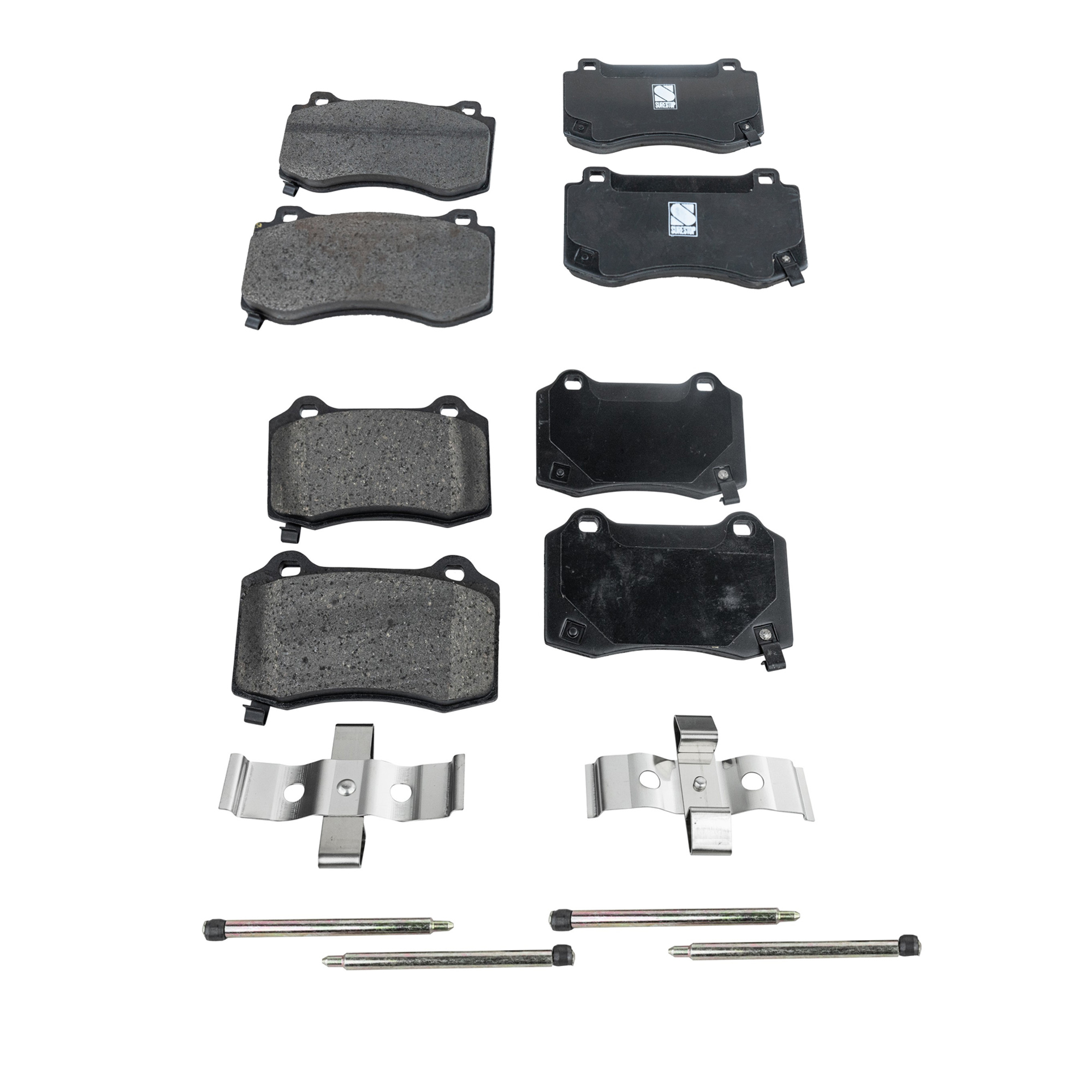 AM CHRYSLER 300-13-14 CHALLENGER 15-20 FRONT AND REAR BRAKE PAD SET 4 Wheel Set SKU SET STPSSCP1149-4 OEM 5174311AA 5174311AB 5174311AC