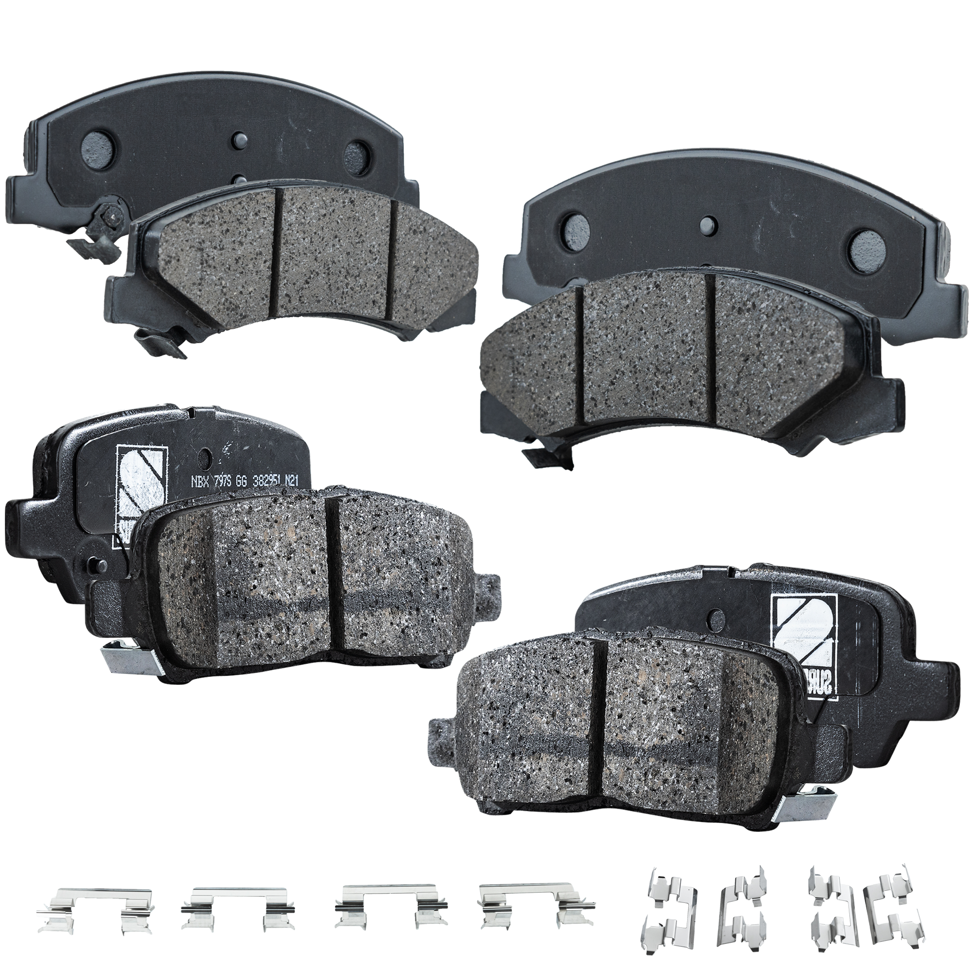 AM IMPALA 11-13 IMPALA LIMITED 14-16 FRONT AND REAR BRAKE PAD SET 4 Wheel Set SKU SET STPSSCP1159-4 C OEM 15270292-15812610-19207421-192