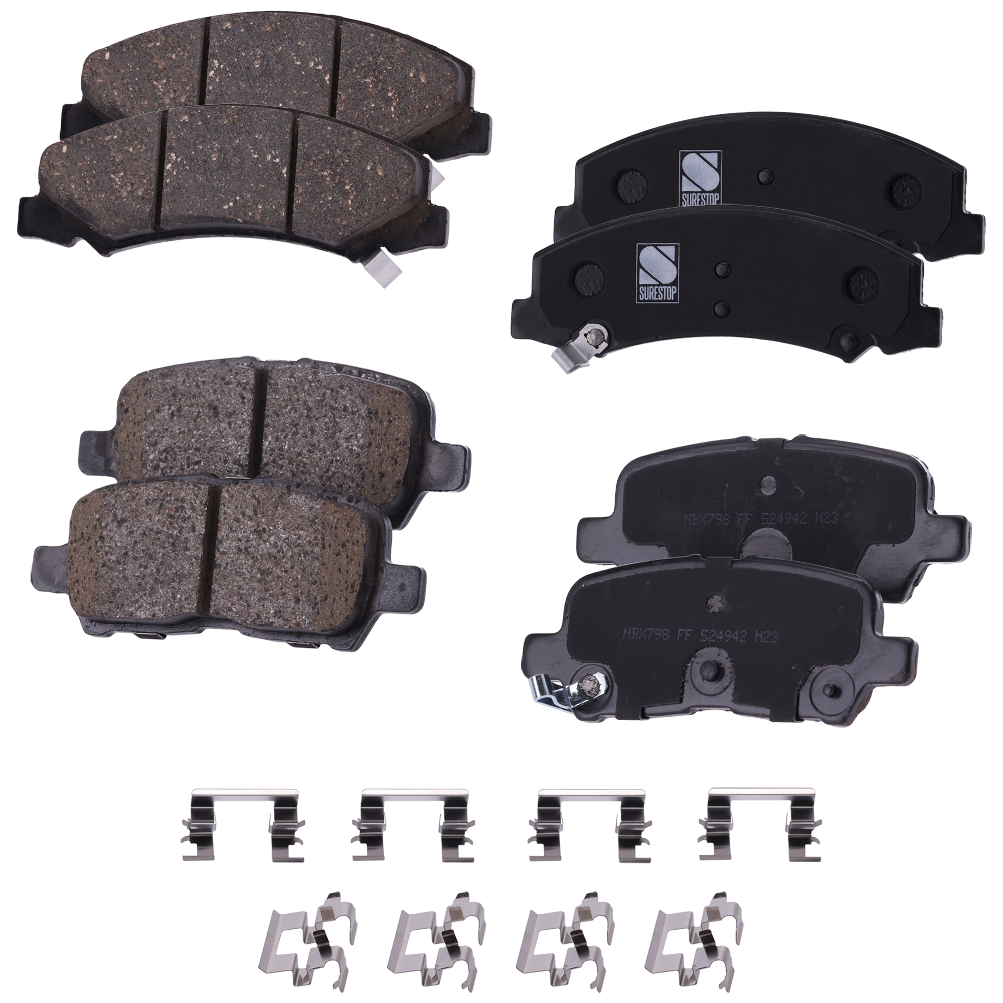 AM IMPALA 06-13 IMPALA LIMITED 14-16 FRONT AND REAR BRAKE PAD SET 4 Wheel Set SKU SET STPSSCP1159 OEM 15270292-15812610-19207421-192