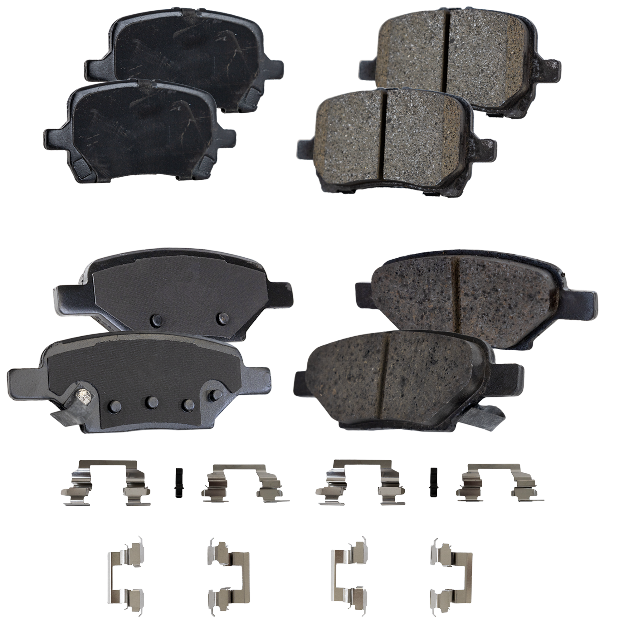 AM G6-06-09 MALIBU 07-12 FRONT AND REAR BRAKE PAD SET 4 Wheel Set SKU SET STPSSCP1160-4 OEM 10365723-22705372-15243704-158