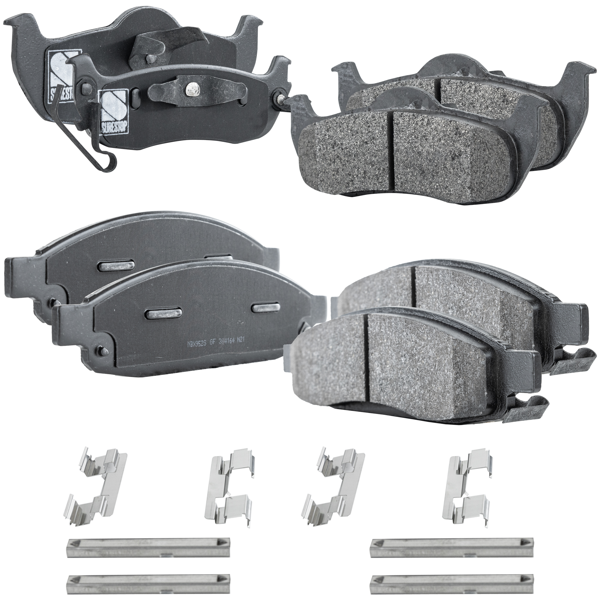 AM QX56-05-06 TITAN 05-07 FRONT AND REAR BRAKE PAD SET 4 Wheel Set SKU SET STPSSCP1183-4 OEM 41060ZC025-41060ZC026-41060ZC0