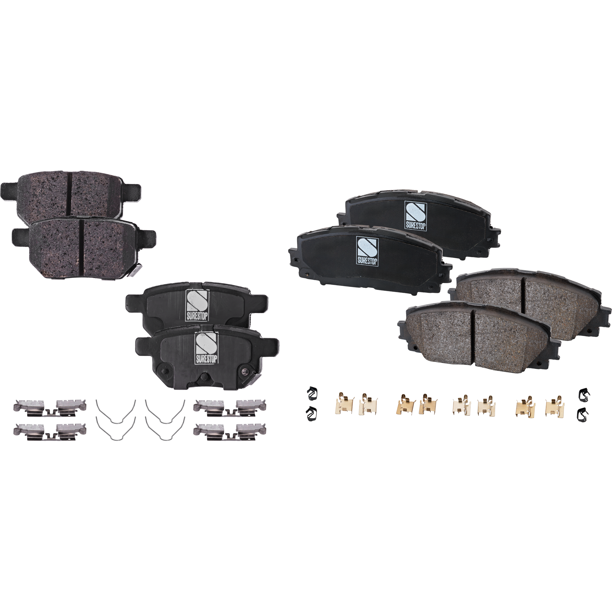 AM PRIUS 10-22 PRIUS AWD E 19-22 FRONT AND REAR BRAKE PAD SET 4 Wheel Set SKU SET STPSSCP1184A 4 B OEM 0446547060-0446547070-04465470