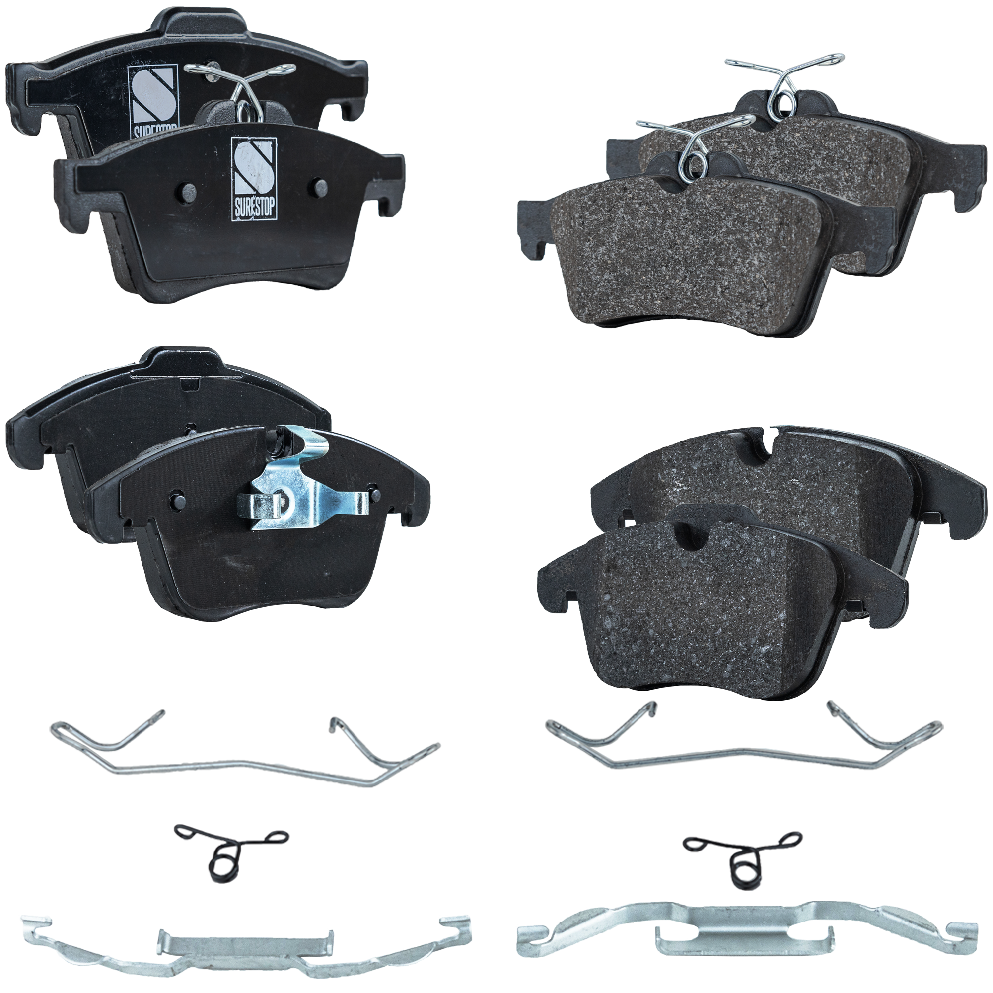 AM VANDEN PLAS 06-09 XF 09-15 FRONT AND REAR BRAKE PAD SET 4 Wheel Set SKU SET STPSSCP1241-4 D OEM C2C27290 C2C35612 C2C39929 C2C