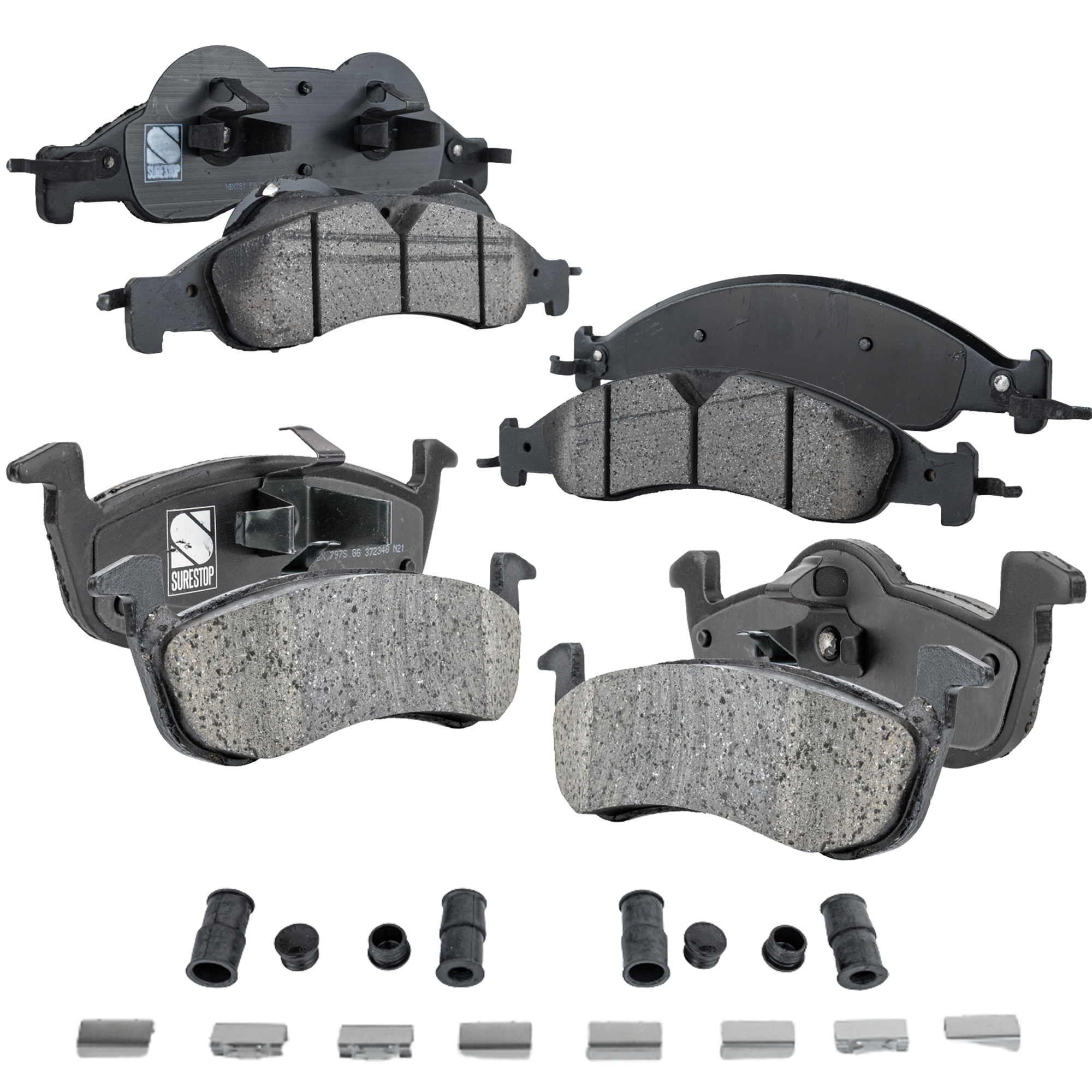 AM NAVIGATOR 07-10 FRONT AND REAR BRAKE PAD SET 4 Wheel Set SKU SET STPSSCP1278-4 OEM 7L1Z2001B 7L1Z2200A 7L1Z2200B