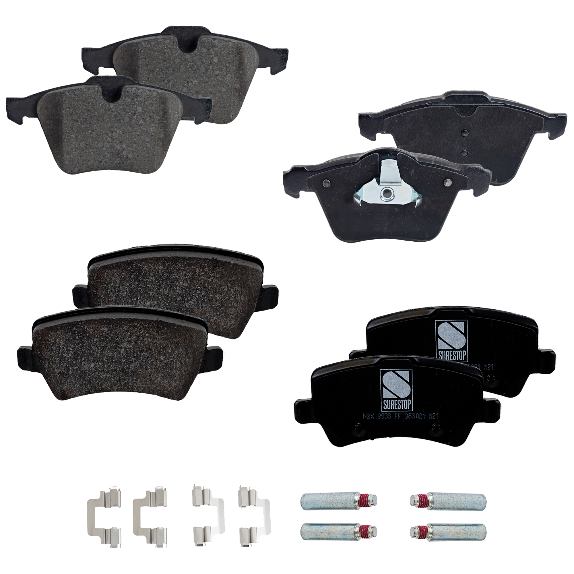 AM S80-07-16 XC70-08-16 S60-11-18 FRONT AND REAR BRAKE PAD SET 4 Wheel Set SKU SET STPSSCP1305 OEM 1916606-306715740-306715750-31