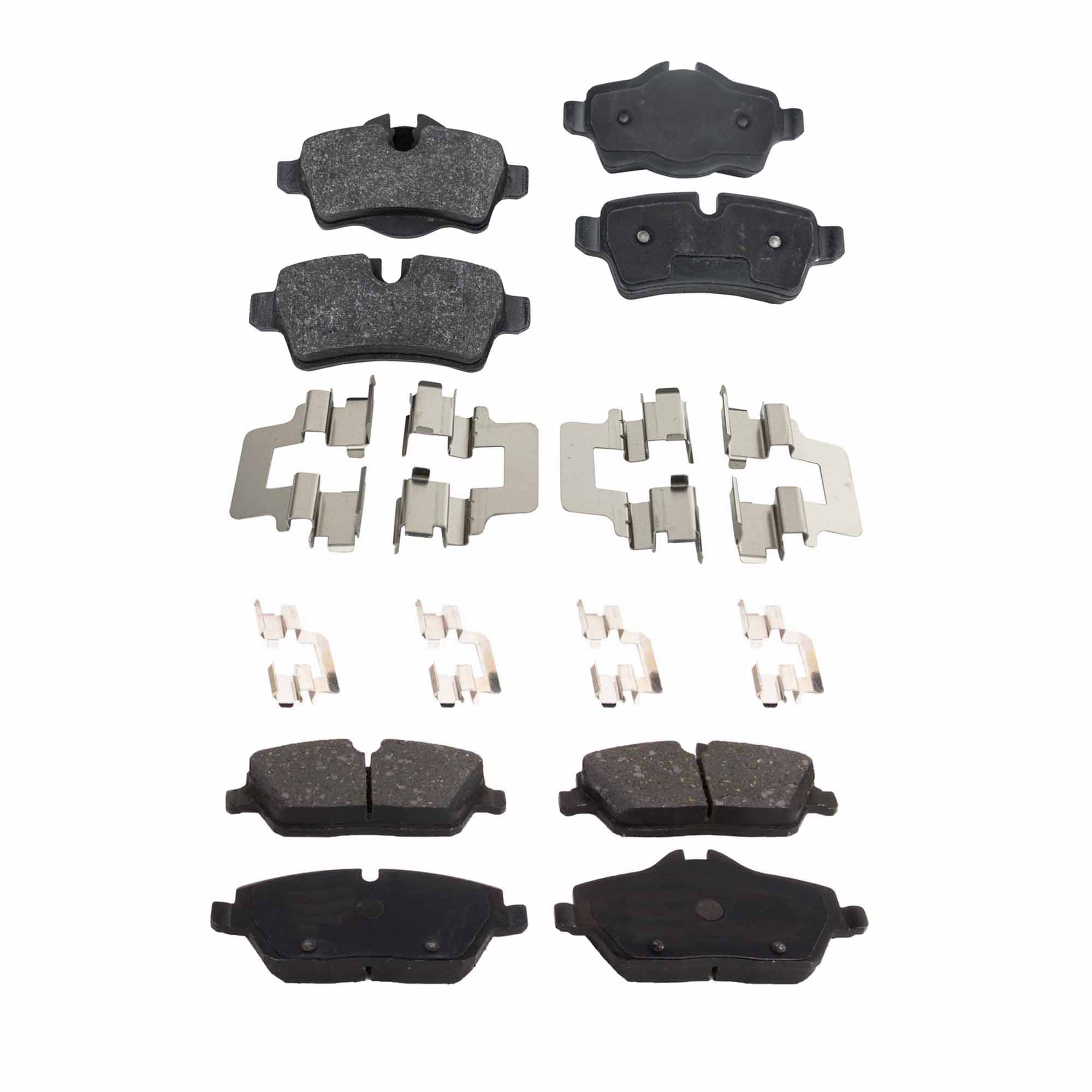 AM COOPER 07-15 FRONT AND REAR BRAKE PAD SET 4 Wheel Set SKU SET STPSSCP1308-4 OEM 34106863292-34106874809-341068