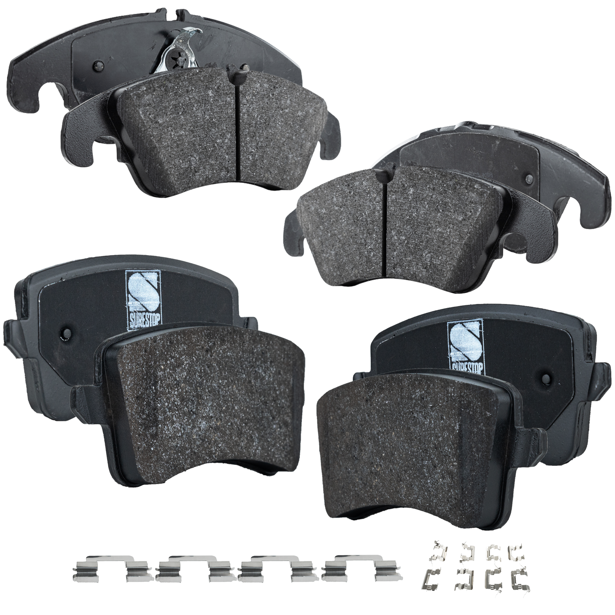 AM A4-09-09 S5-08-17 FRONT AND REAR BRAKE PAD SET 4 Wheel Set SKU SET STPSSCP1322-4 A OEM 8K0698151-8K0698151B 8K0698151