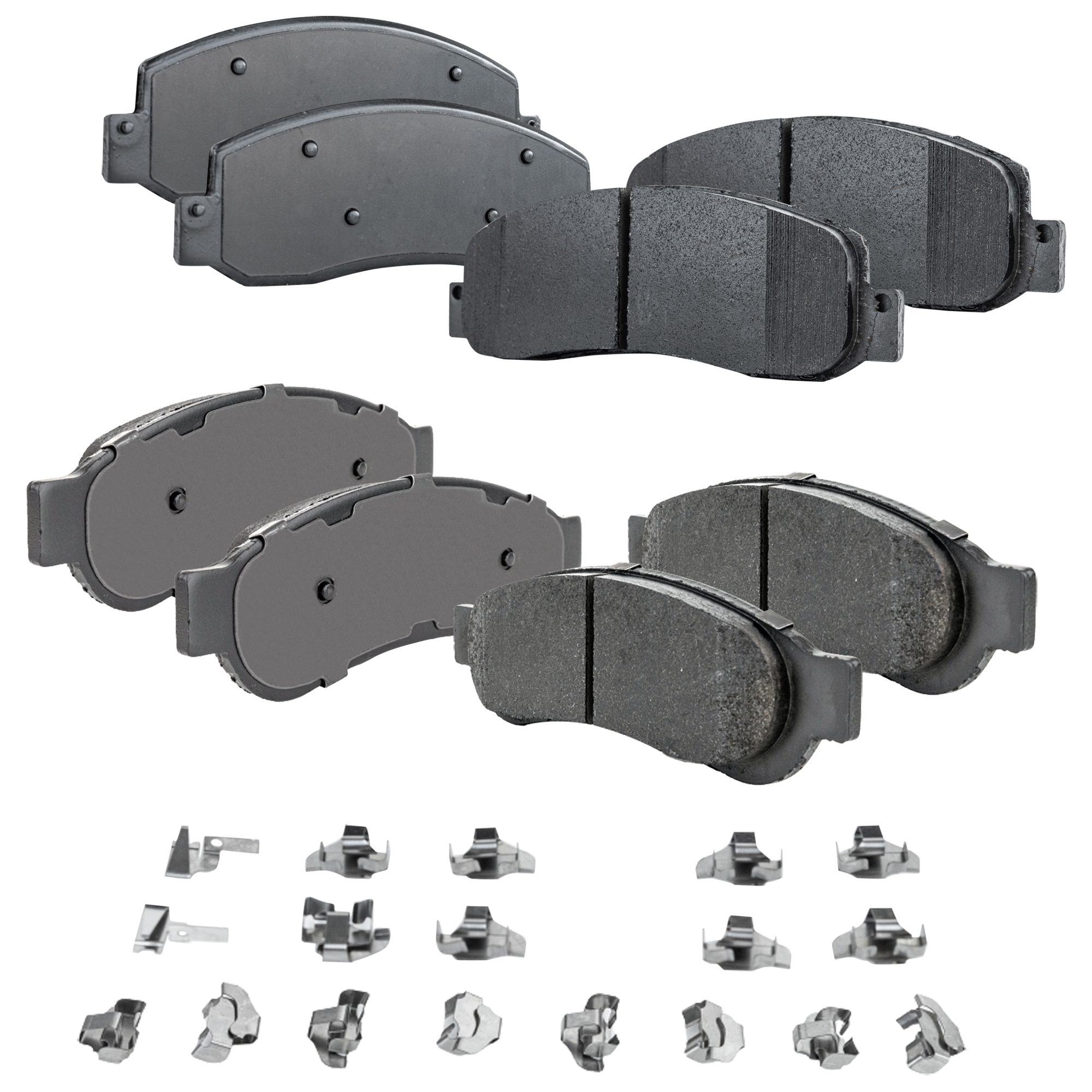AM F 250 SUPER DUTY 10-13 FRONT AND REAR BRAKE PAD SET 4 Wheel Set SKU SET STPSSCP1333-4 OEM 8C3Z2001A 8C3Z2001C BC3Z2001B