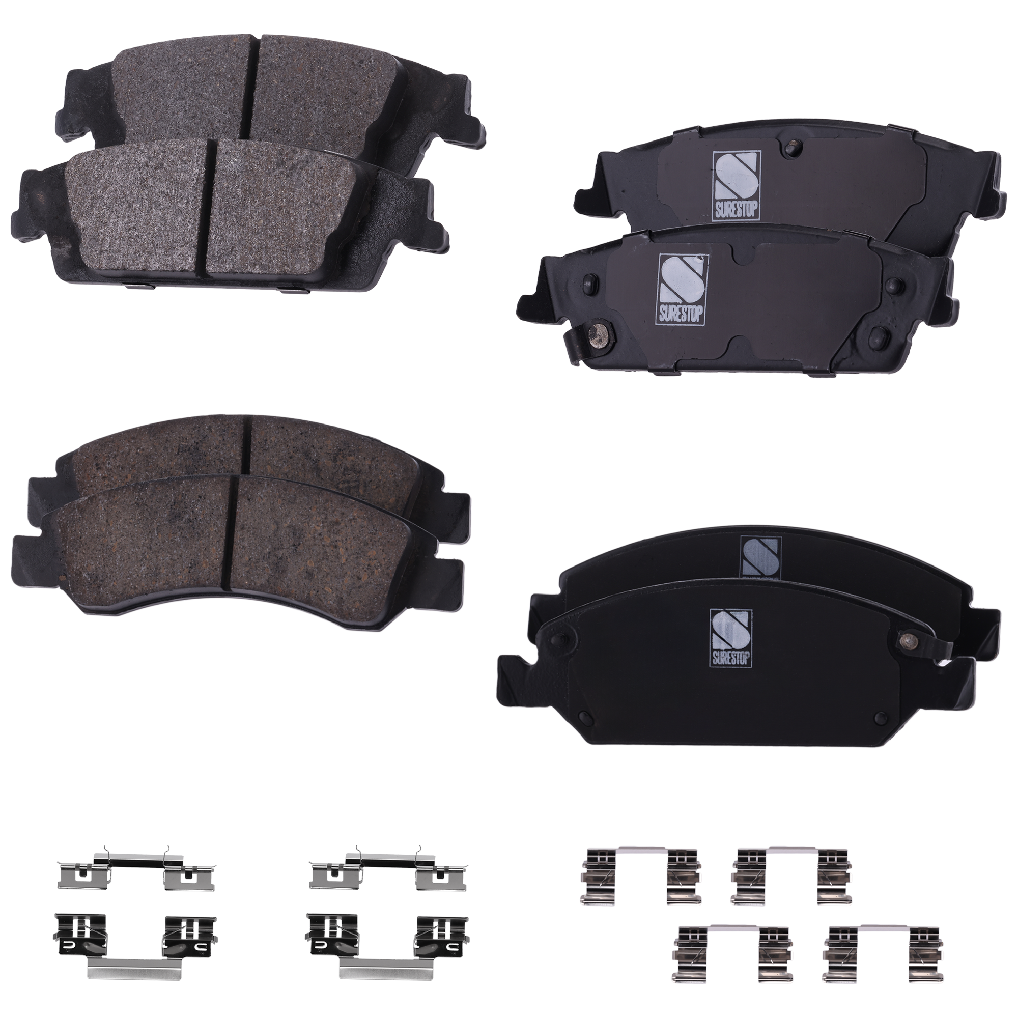 AM SIERRA 1500-14-18 TAHOE 15-20 FRONT AND REAR BRAKE PAD SET 4 Wheel Set SKU SET STPSSCP1363-4 B OEM 19257667-22742382-23135915-234