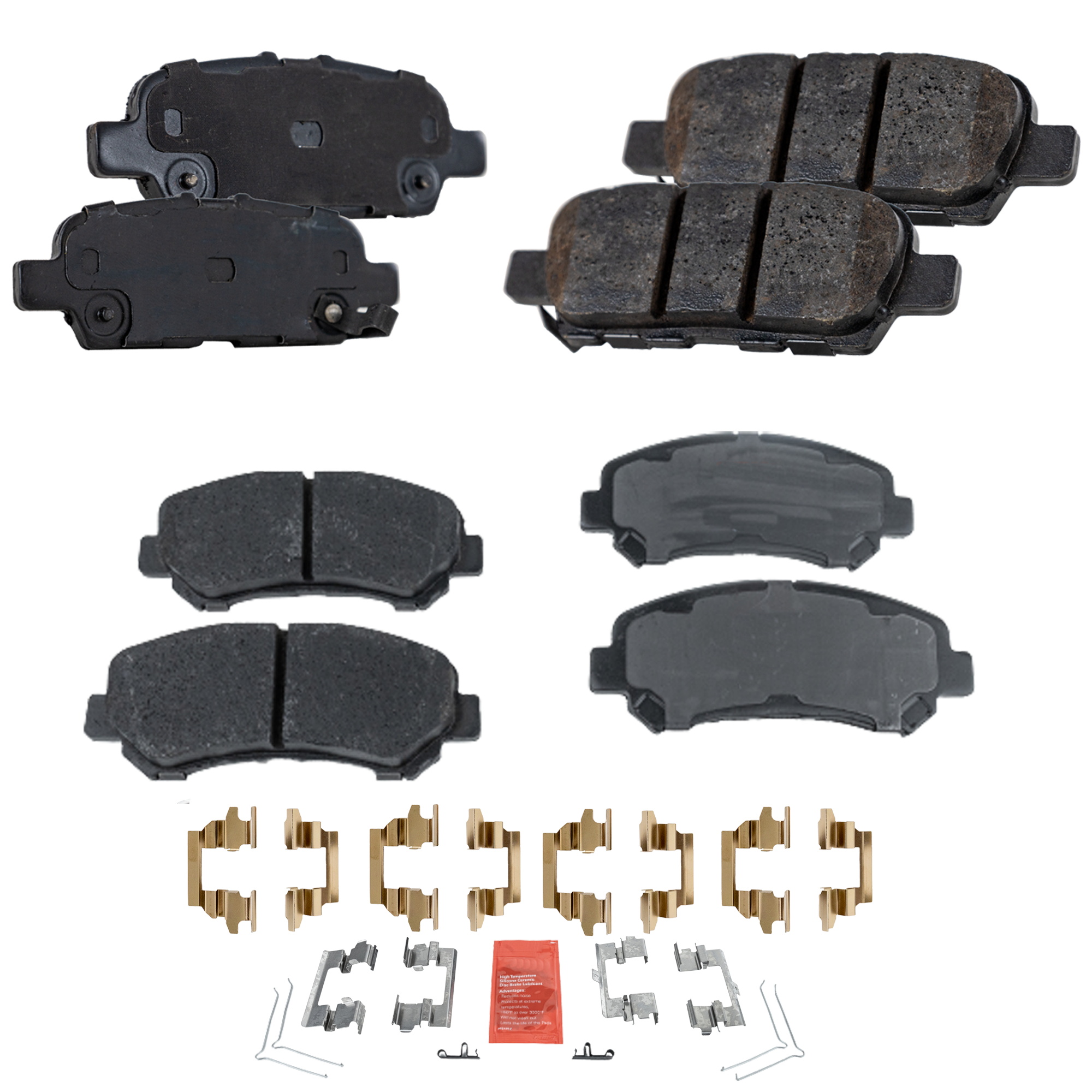AM MAXIMA 16-18 FRONT AND REAR BRAKE PAD SET 4 Wheel Set SKU SET STPSSCP1374-4 E OEM D10609DF0A D10609N00A D10619N0