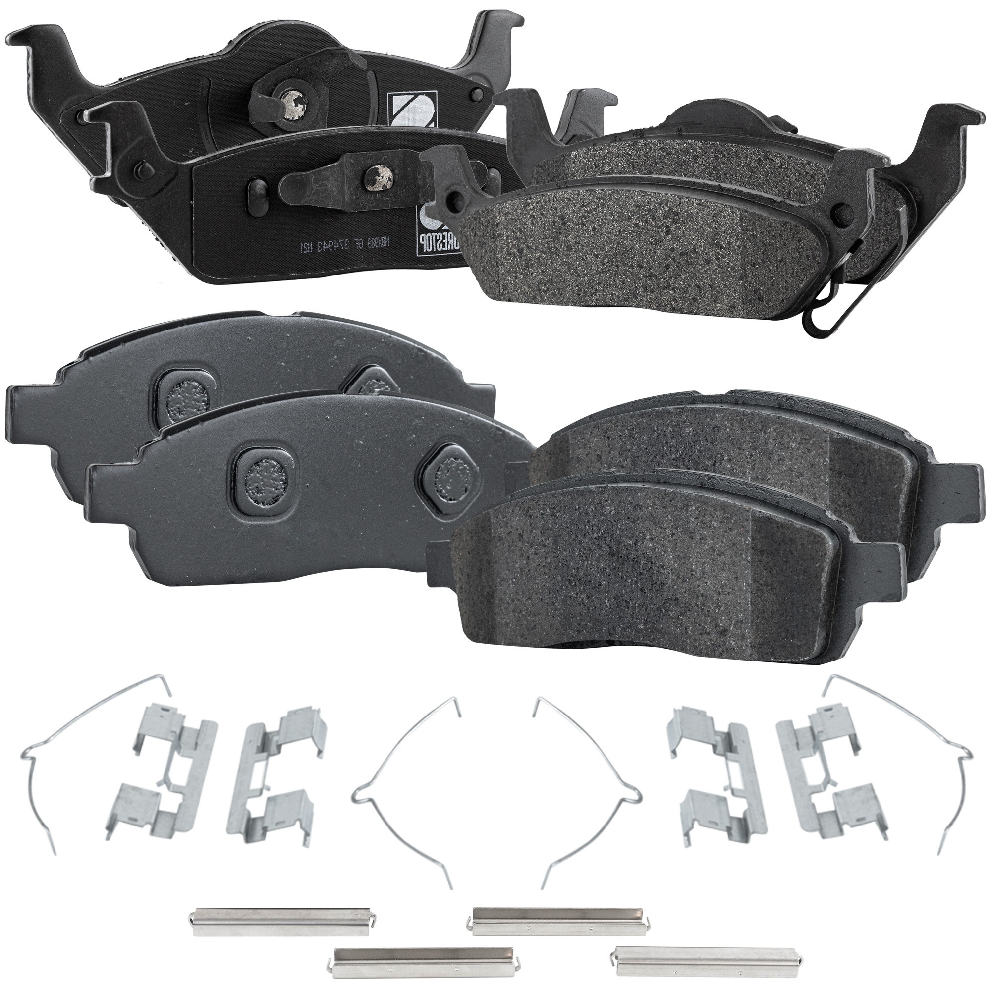 AM F 150-09-09 FRONT AND REAR BRAKE PAD SET 4 Wheel Set SKU SET STPSSCP1392-4 OEM 9L3Z2001A 4L3Z2001AB 4L3Z2001A