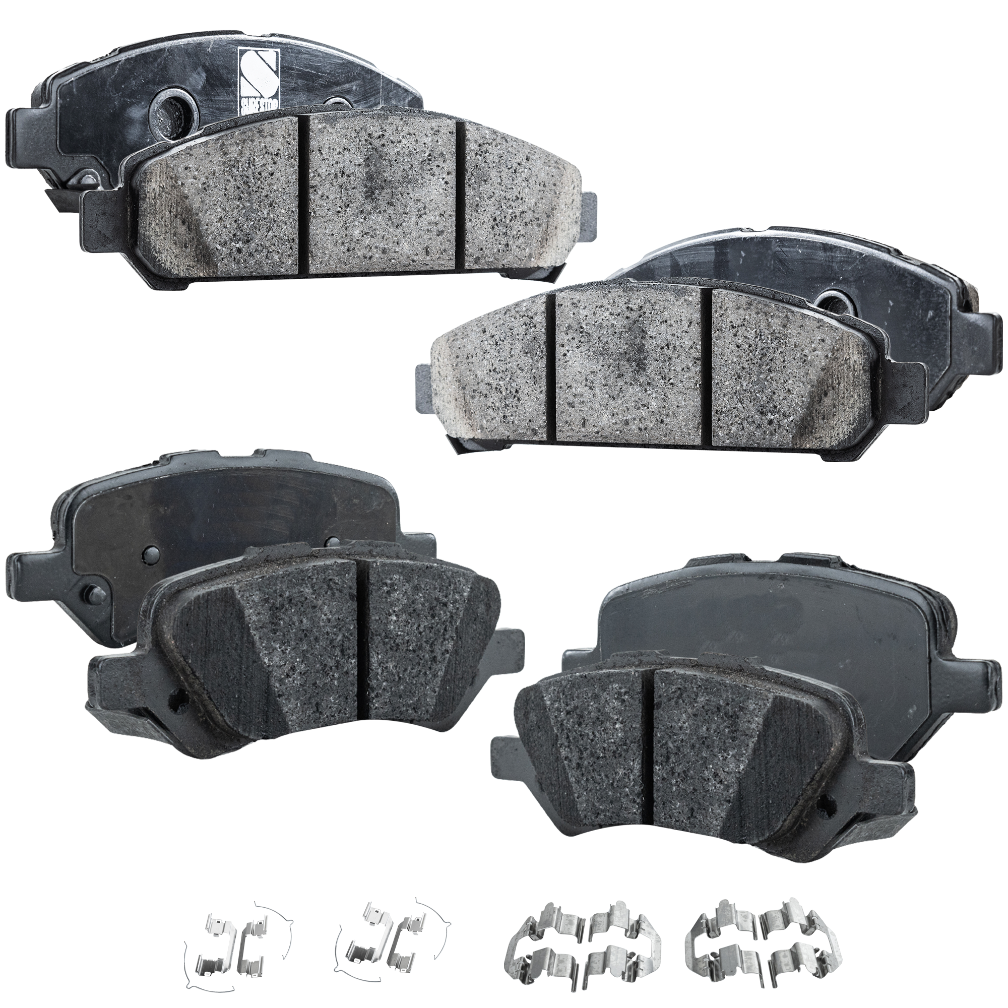 AM VENZA 09-15 FRONT AND REAR BRAKE PAD SET 4 Wheel Set SKU SET STPSSCP1401-4 OEM 044650T010-044660T010