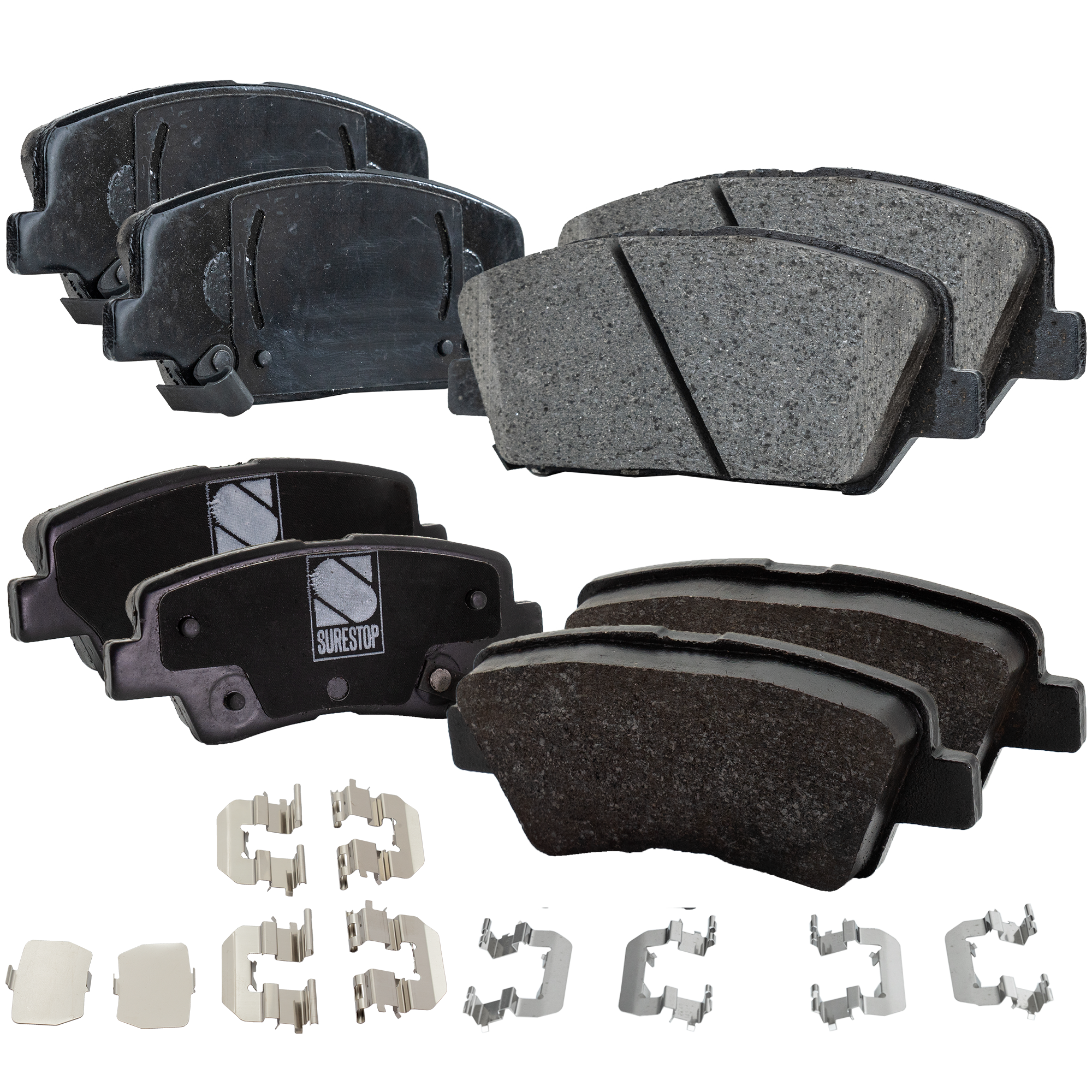 AM OPTIMA 11-15 FRONT AND REAR BRAKE PAD SET 4 Wheel Set SKU SET STPSSCP1413-4 B OEM 581012MA00-581012TA20-581012TA