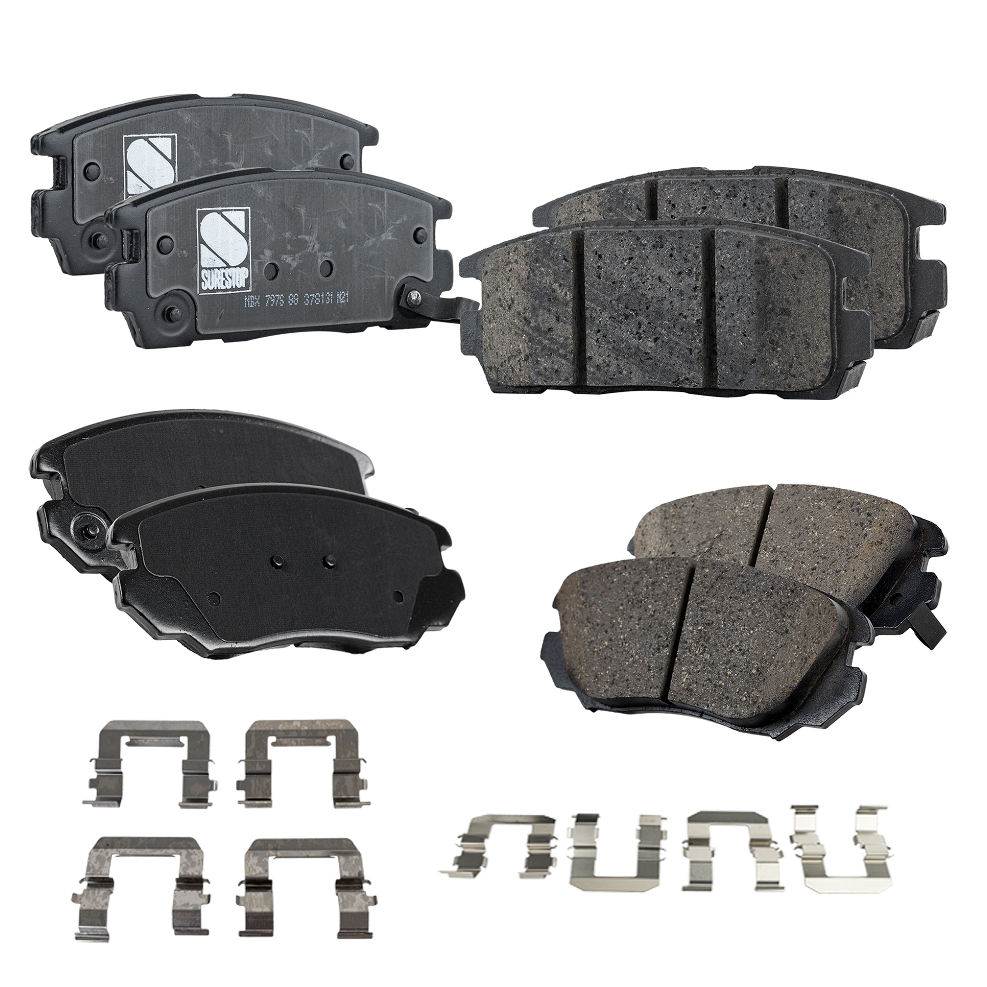 AM ASPEN 07-09 RAM 1500-06-10 RAM 1500 CLASSIC 19-22 FRONT AND REAR BRAKE PAD SET 4 Wheel Set SKU SET STPSSCP1421-4 OEM 13237750-13237753-13312895-208