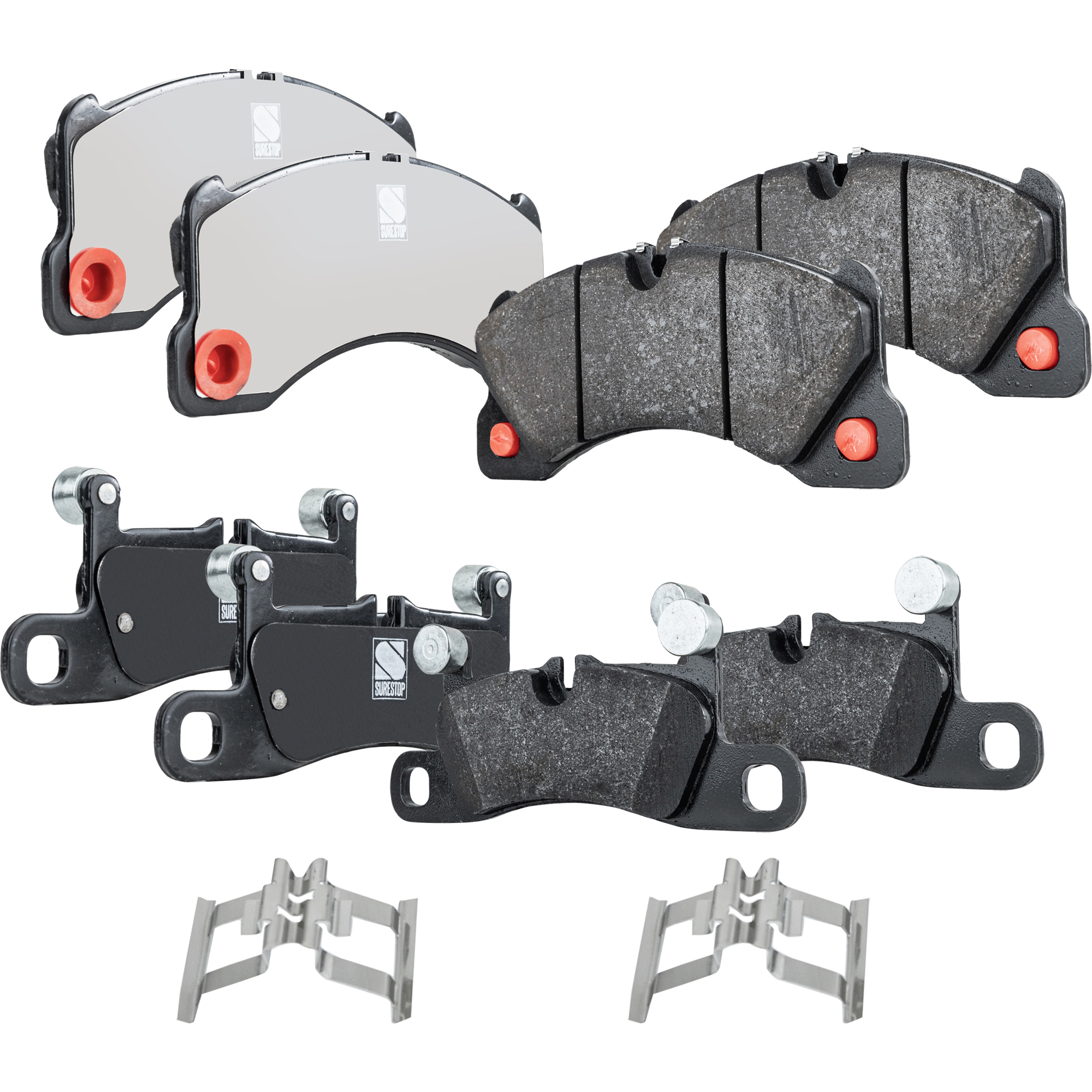 AM CAYENNE 11-18 FRONT AND REAR BRAKE PAD SET 4 Wheel Set SKU SET STPSSCP1452-4 B OEM 95835193930-7P0698451-7P669845