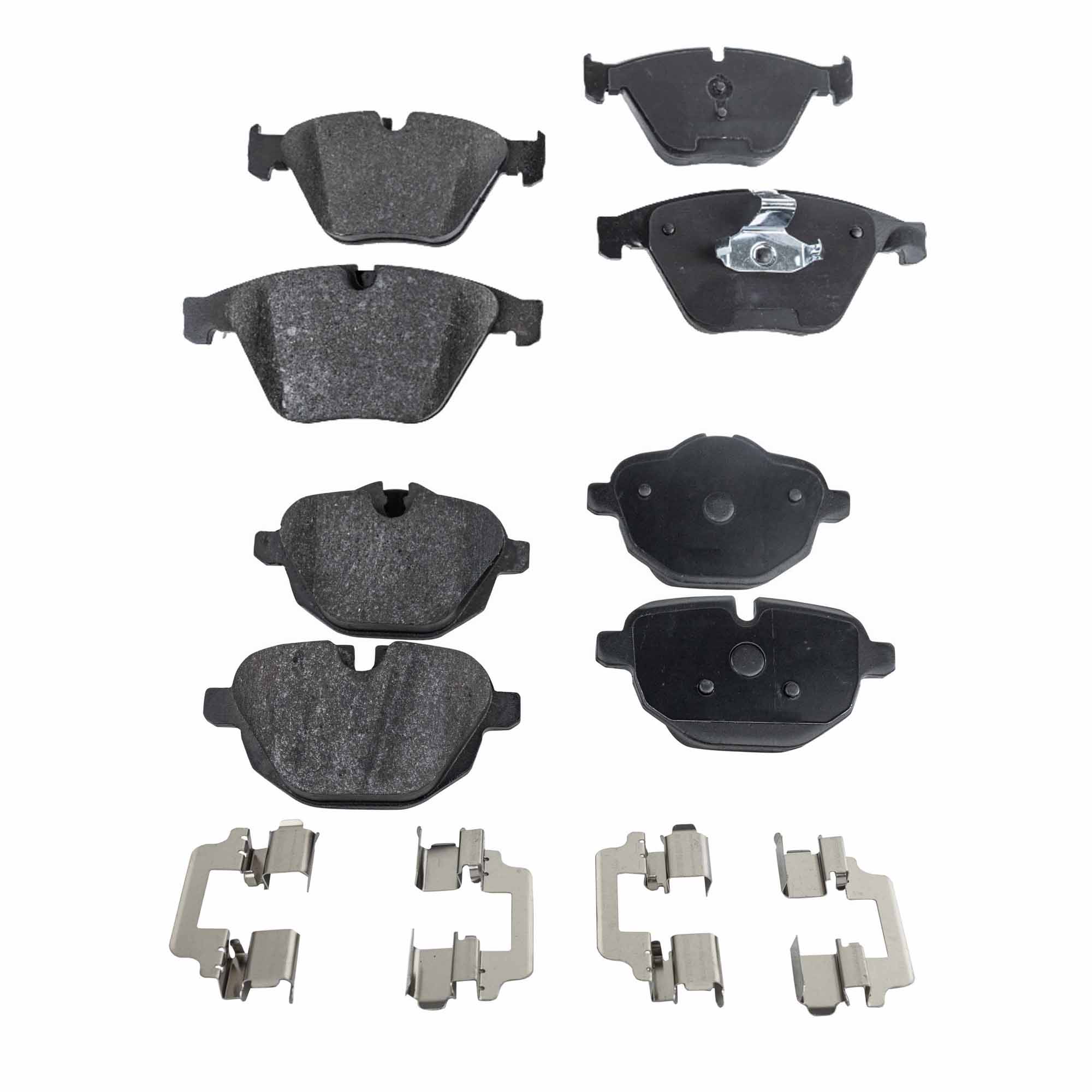 AM 535I XDRIVE 11-11 FRONT AND REAR BRAKE PAD SET 4 Wheel Set SKU SET STPSSCP1505-4 B OEM 34116775314-34116798190-342167