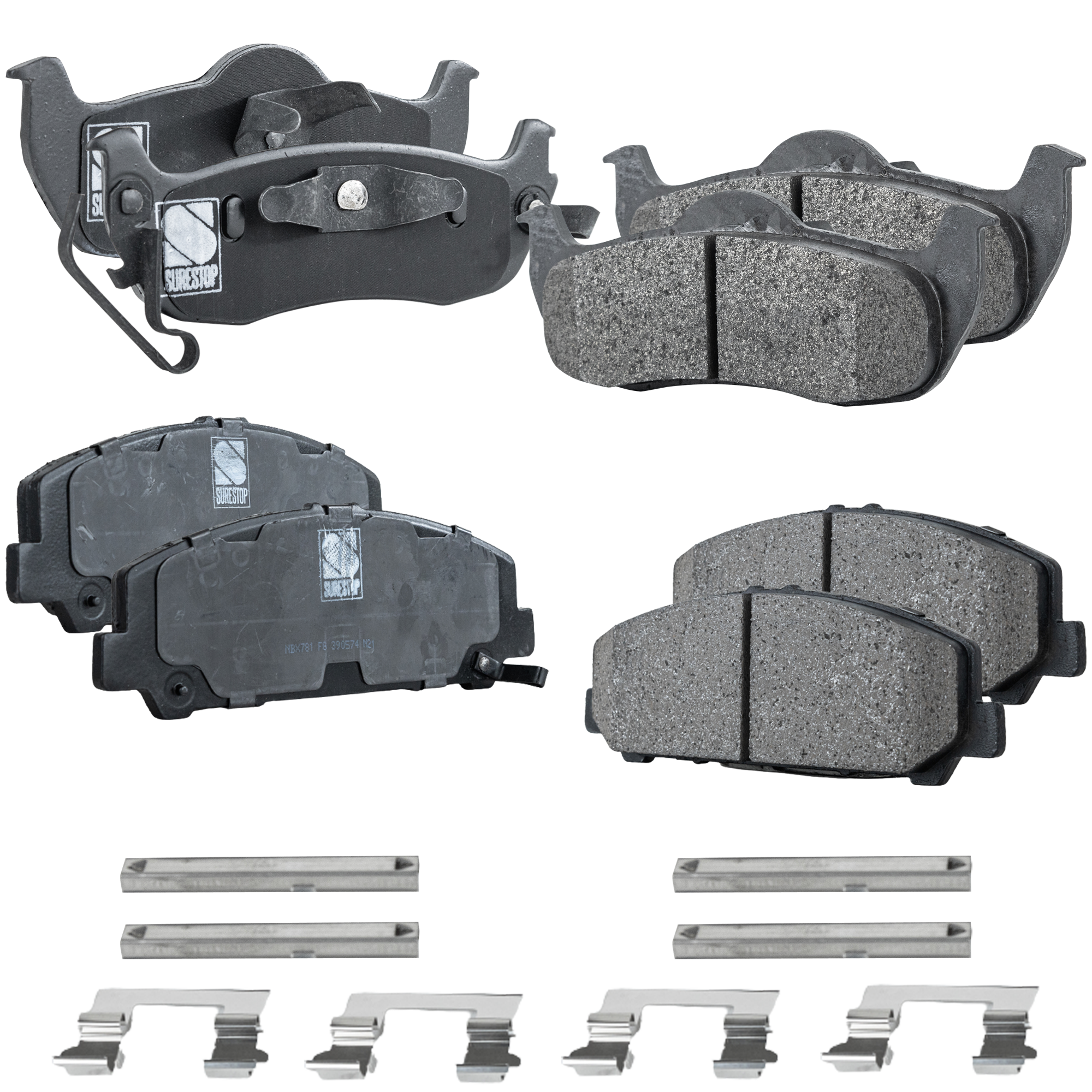 AM QX56-06-10 ARMADA 07-15 FRONT AND REAR BRAKE PAD SET 4 Wheel Set SKU SET STPSSCP1509-4 A OEM 5521082Z30-5521082Z31-5521082Z