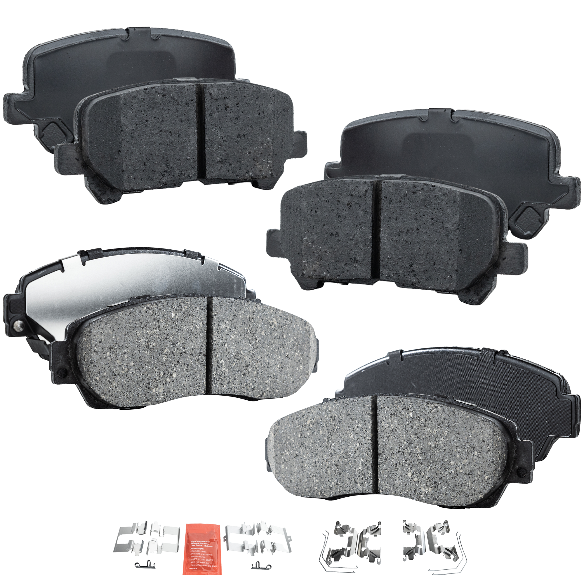 AM ODYSSEY 11-17 FRONT AND REAR BRAKE PAD SET 4 Wheel Set SKU SET STPSSCP1521-4 A OEM 26296AL03A 45022T0AA00-45022T0