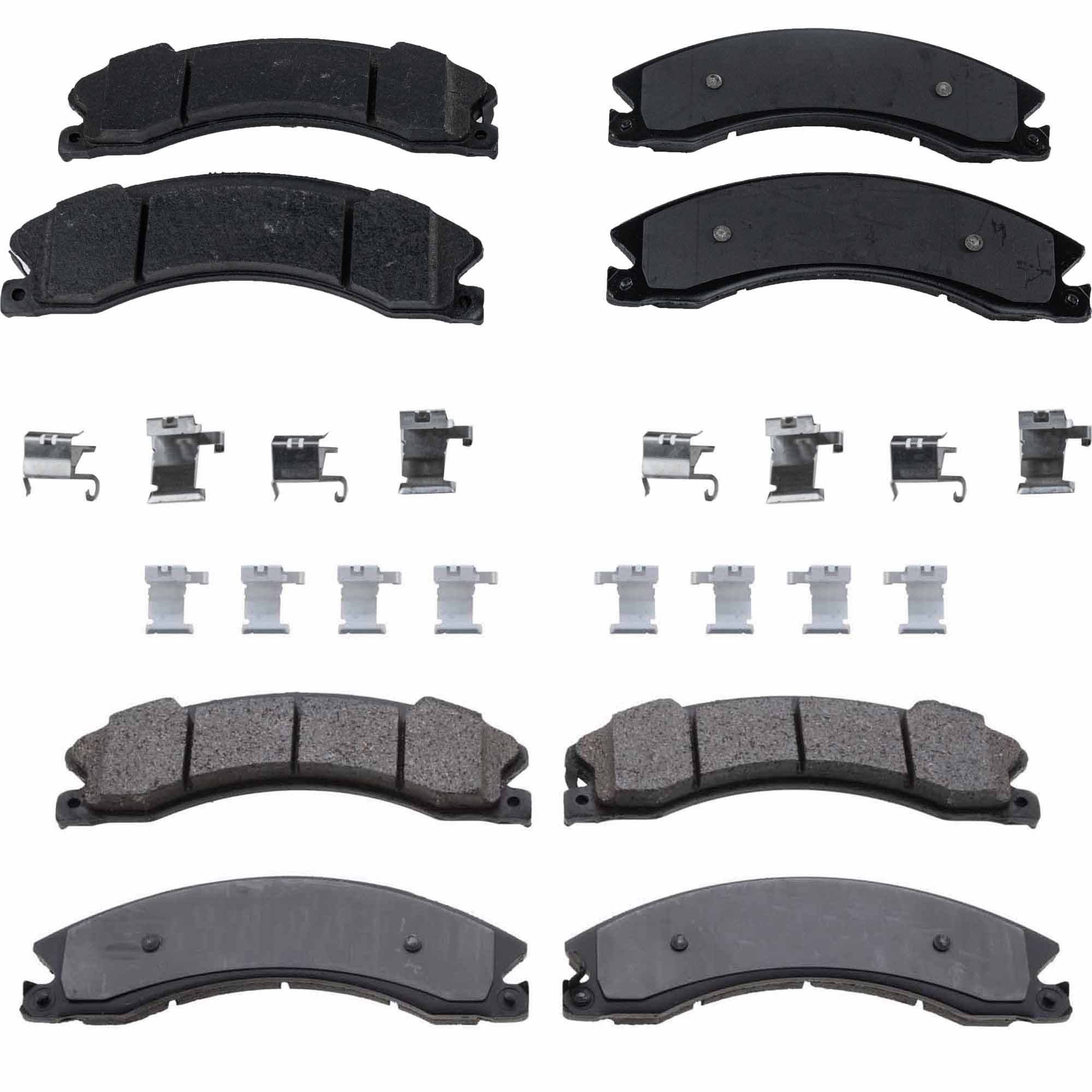 AM NV1500 NV2500 NV3500-12-20 FRONT AND REAR BRAKE PAD SET 4 Wheel Set SKU SET STPSSCP1565-4 C OEM D10601PA0A D1060EZ00A D40601PA