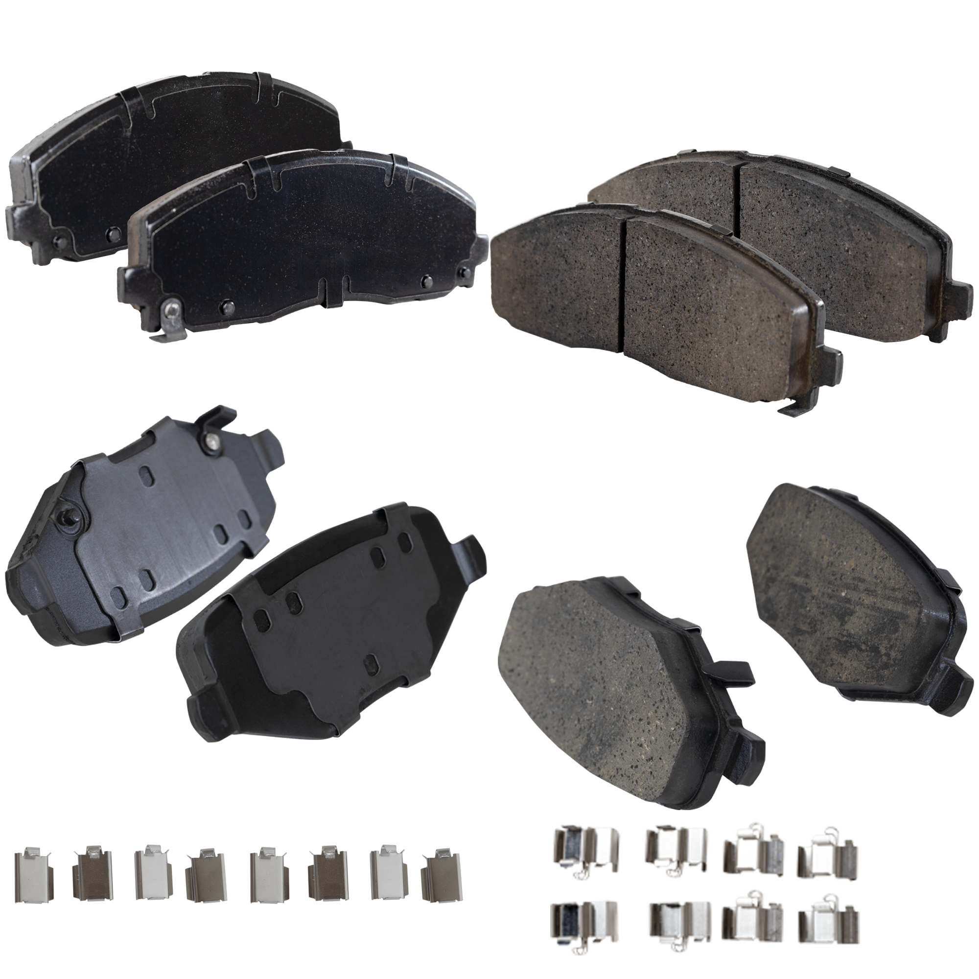 AM ROUTAN 13-14 FRONT AND REAR BRAKE PAD SET 4 Wheel Set SKU SET STPSSCP1589-4 OEM 68144163AA 68144163AB 68144163