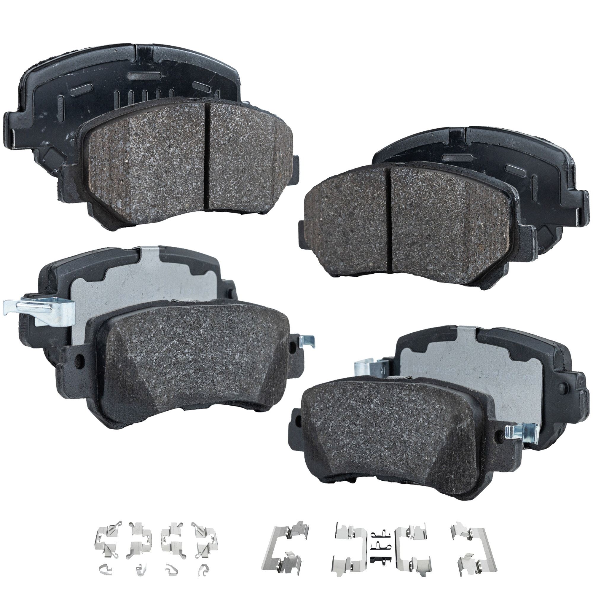 AM CX 5-16-20 FRONT AND REAR BRAKE PAD SET 4 Wheel Set SKU SET STPSSCP1623-4 OEM K0Y13323Z K0Y13328Z K0Y13328ZA