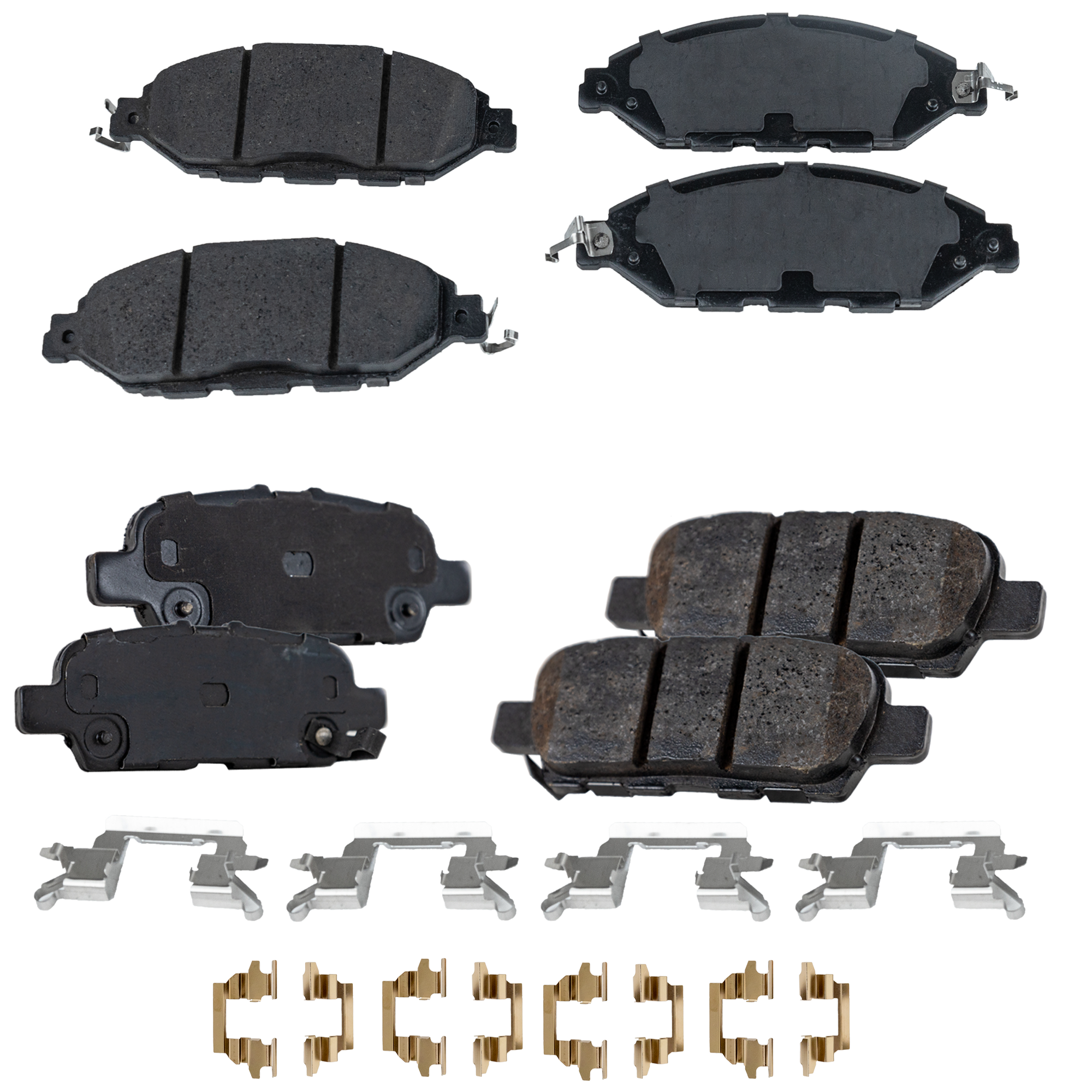 AM MURANO 15-24 PATHFINDER 13-20 FRONT AND REAR BRAKE PAD SET 4 Wheel Set SKU SET STPSSCP1649-4 C OEM D10603JA0A D40601MB0A D40603NF