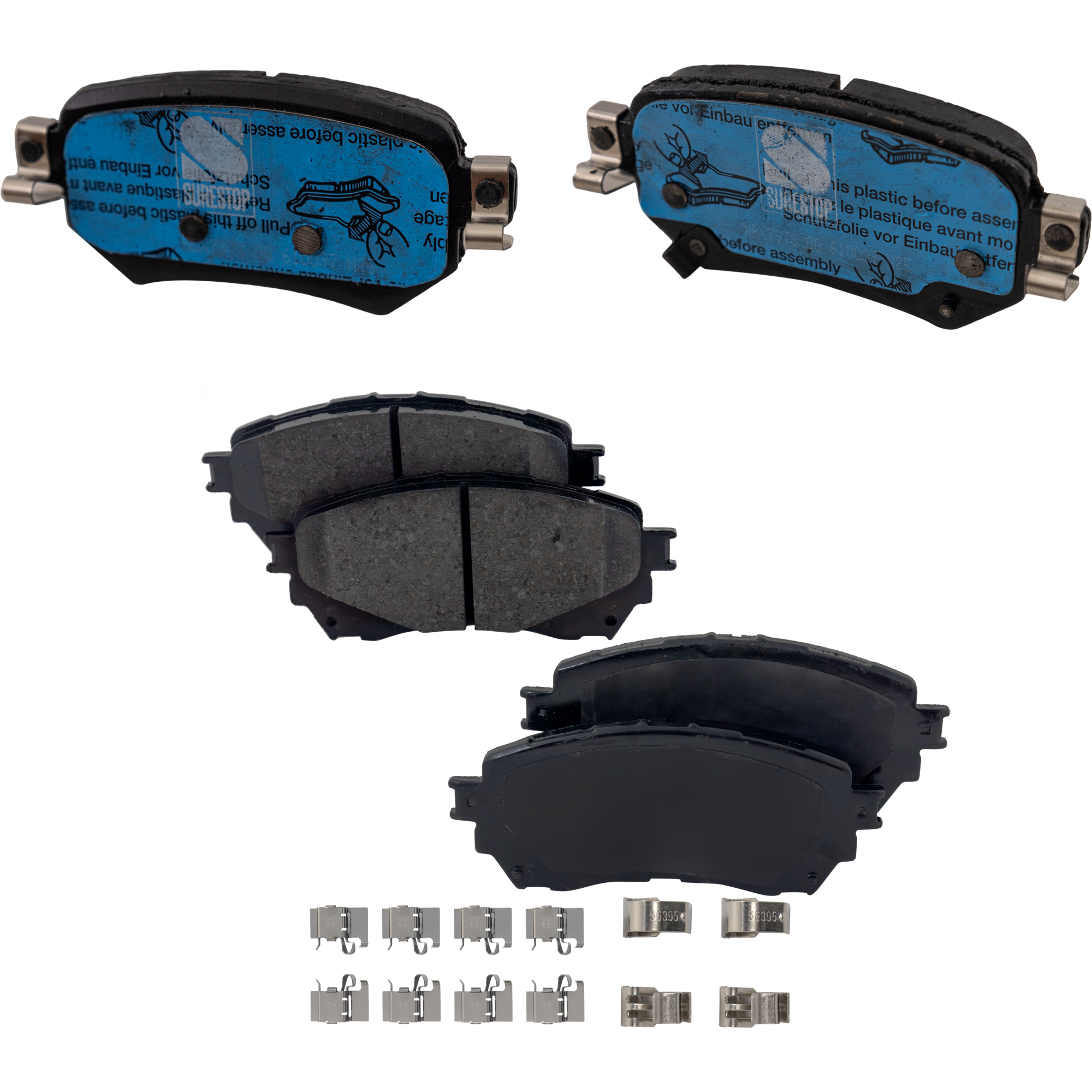 AM MAZDA 6-16-21 FRONT AND REAR BRAKE PAD SET 4 Wheel Set SKU SET STPSSCP1711 OEM G4YA3328Z G4YA3328ZA GFY03328Z