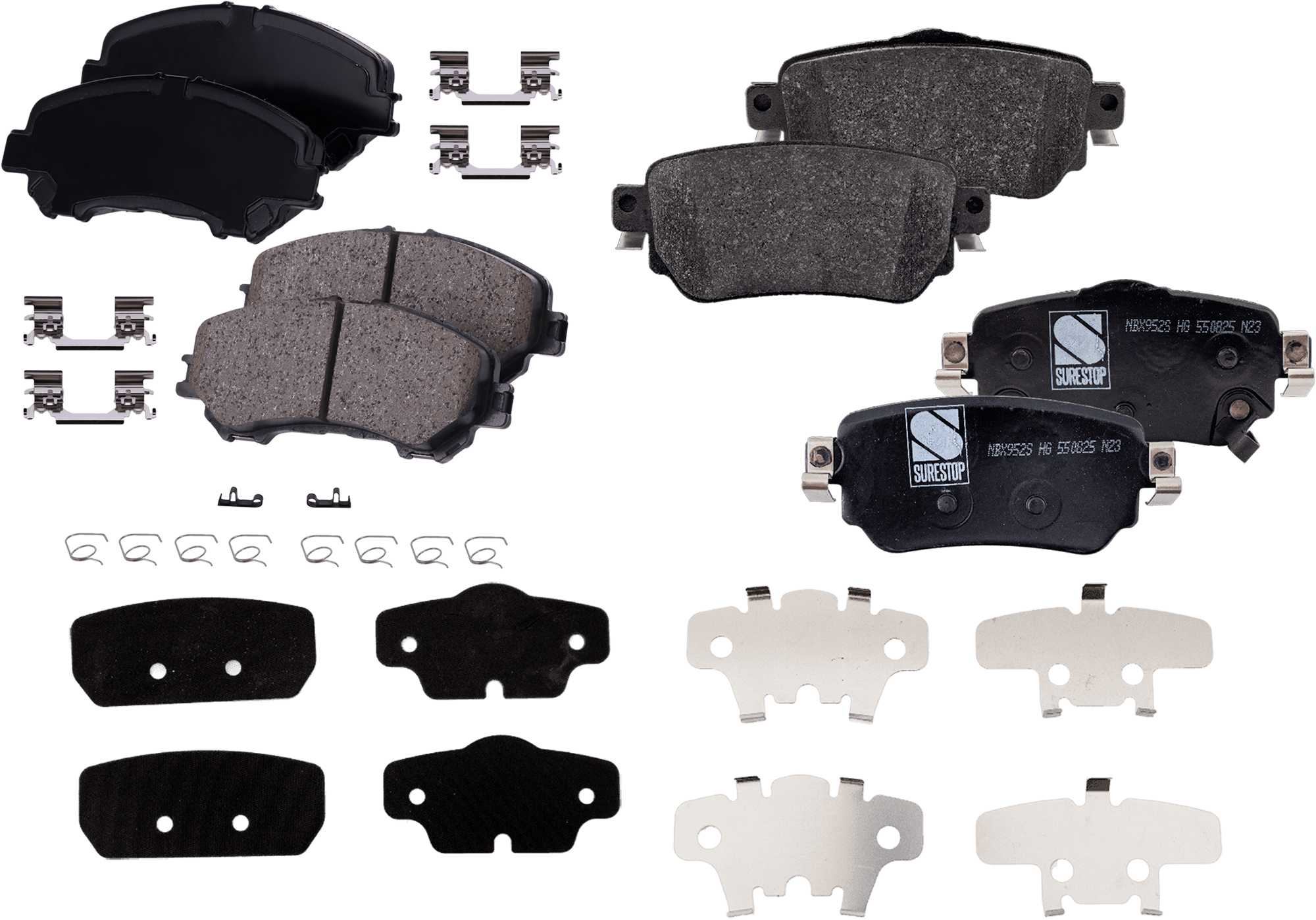 AM ROGUE 18-20 FRONT AND REAR BRAKE PAD SET 4 Wheel Set SKU SET STPSSCP1737-4 A OEM 440603981R 440605889R 44060663