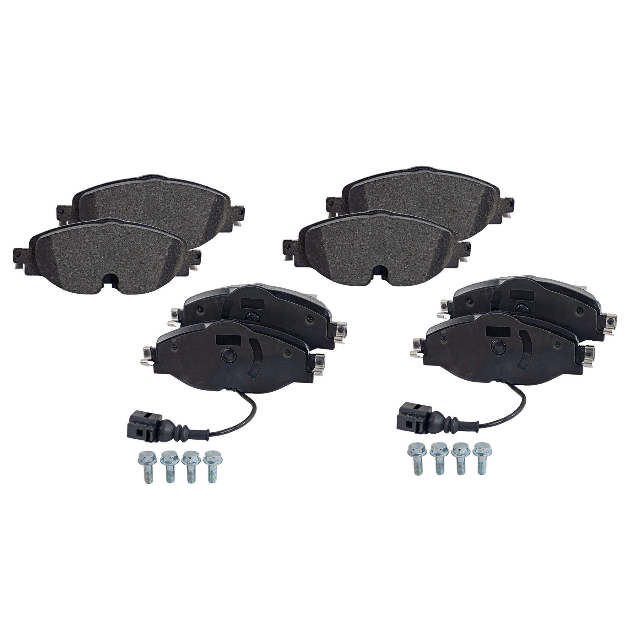 AM GOLF 15-21 PASSAT 20-22 FRONT AND REAR BRAKE PAD SET 4 Wheel Set SKU SET STPSSCP1760-4 C OEM 2K5698151A 5Q0698151B 5Q069815