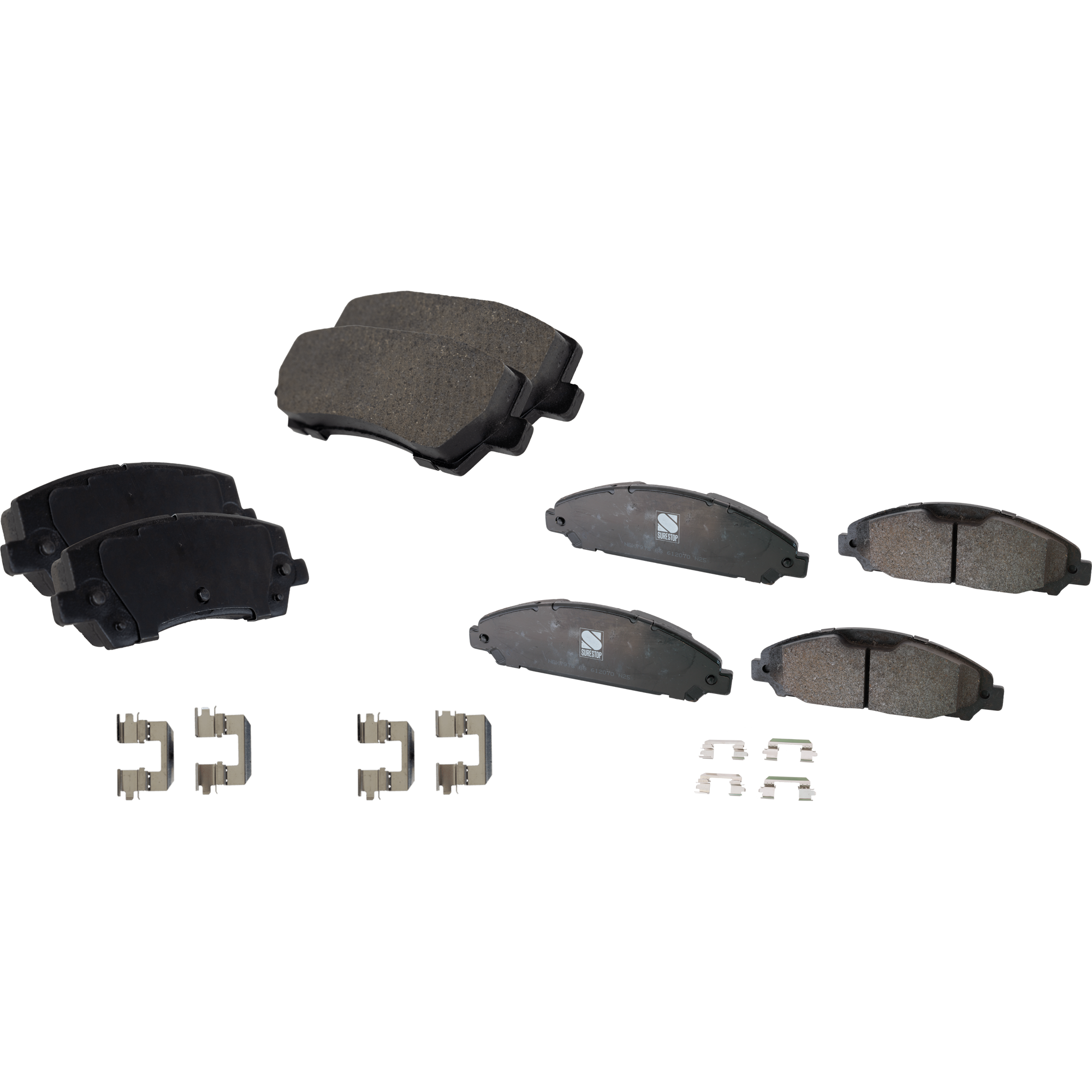 AM MUSTANG 15-19 FRONT AND REAR BRAKE PAD SET 4 Wheel Set SKU SET STPSSCP1791-4 OEM FR3Z2001P FR3Z2200A FR3Z2200D