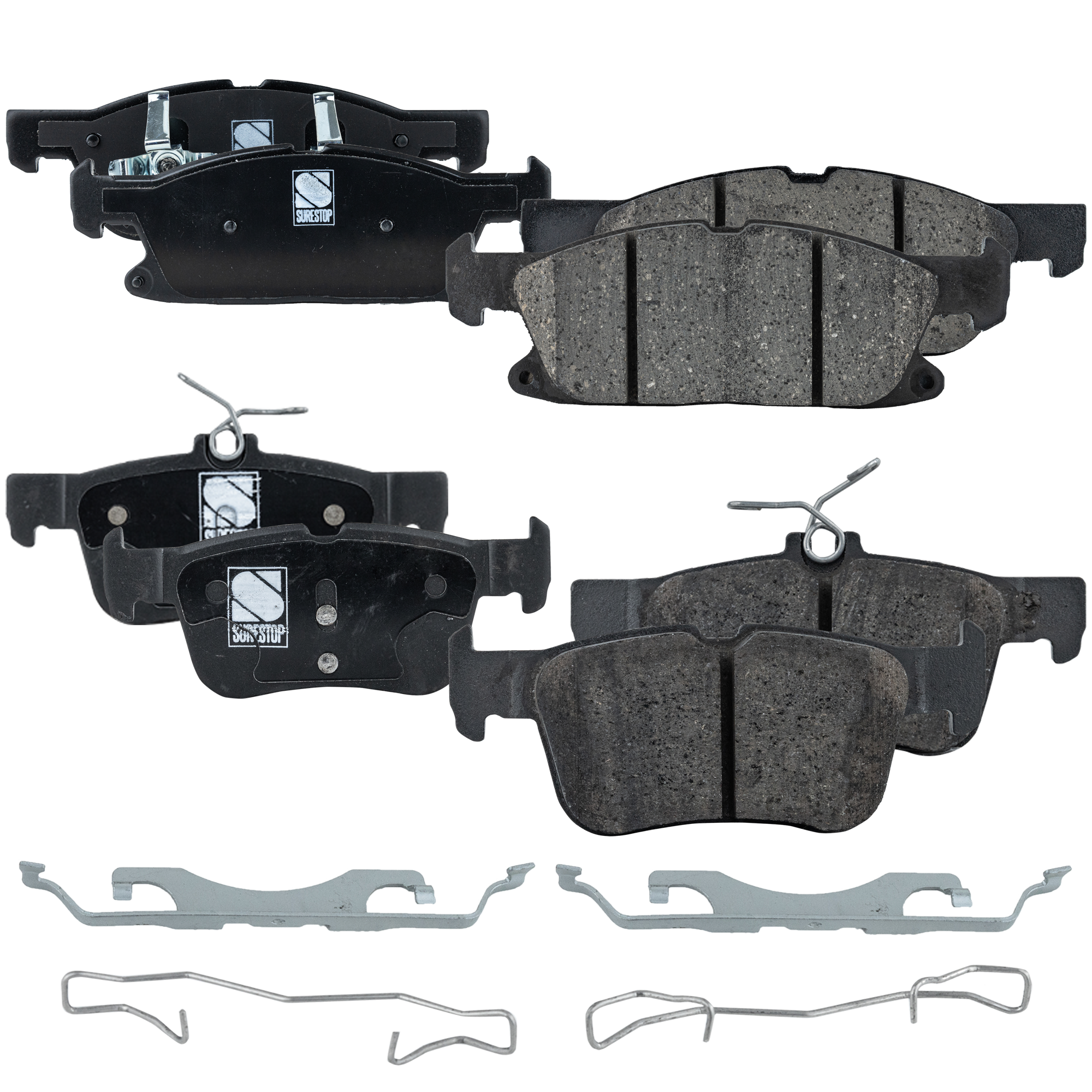 AM EDGE 15-21 NAUTILUS 19-21 FRONT AND REAR BRAKE PAD SET 4 Wheel Set SKU SET STPSSCP1818-4 OEM F2GZ2001A F2GZ2001C F2GZ2001K