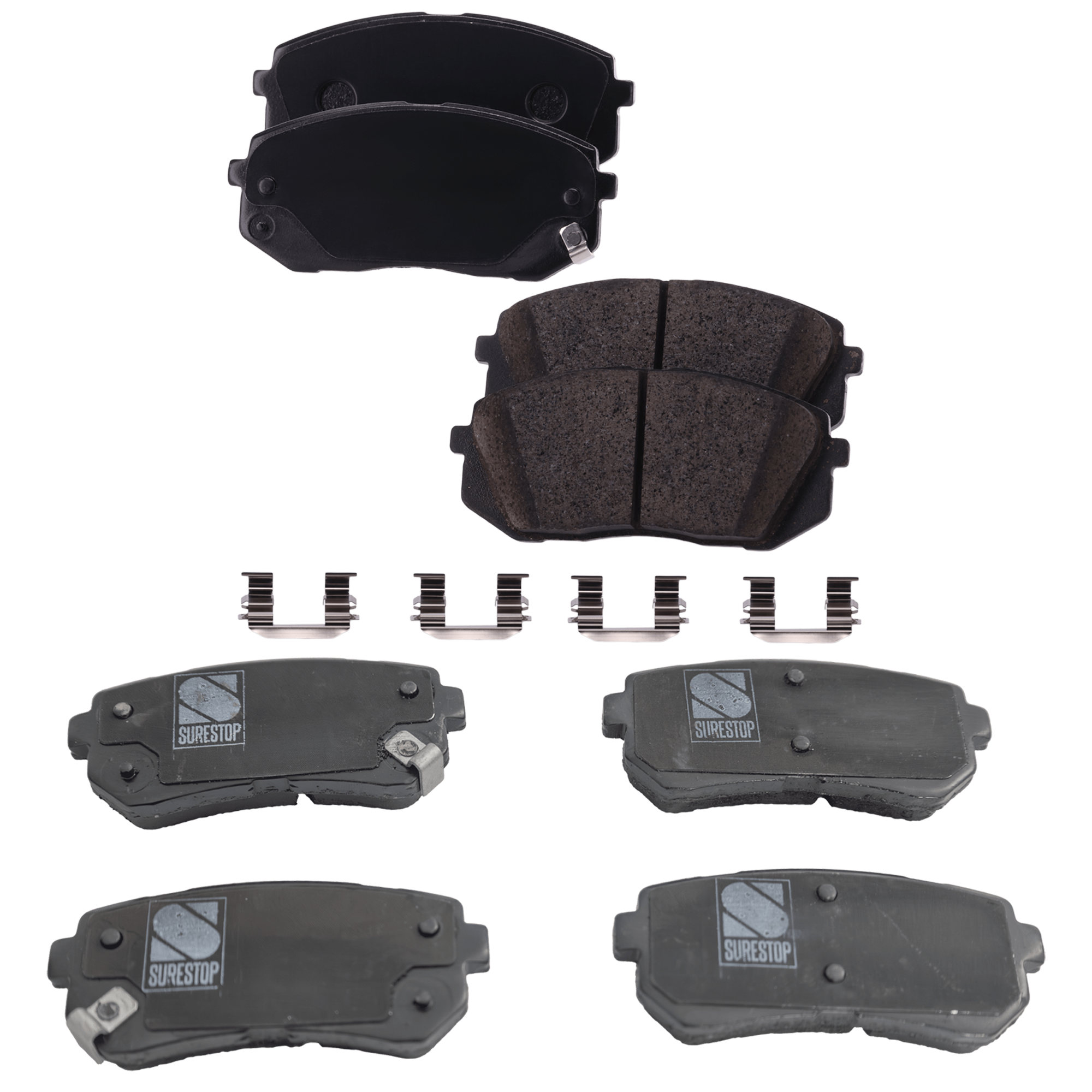 AM OPTIMA 16-20 SONATA 16-19 FRONT AND REAR BRAKE PAD SET 4 Wheel Set SKU SET STPSSCP1826-4 OEM 58101B2A30-58101C2A10-58101D4A