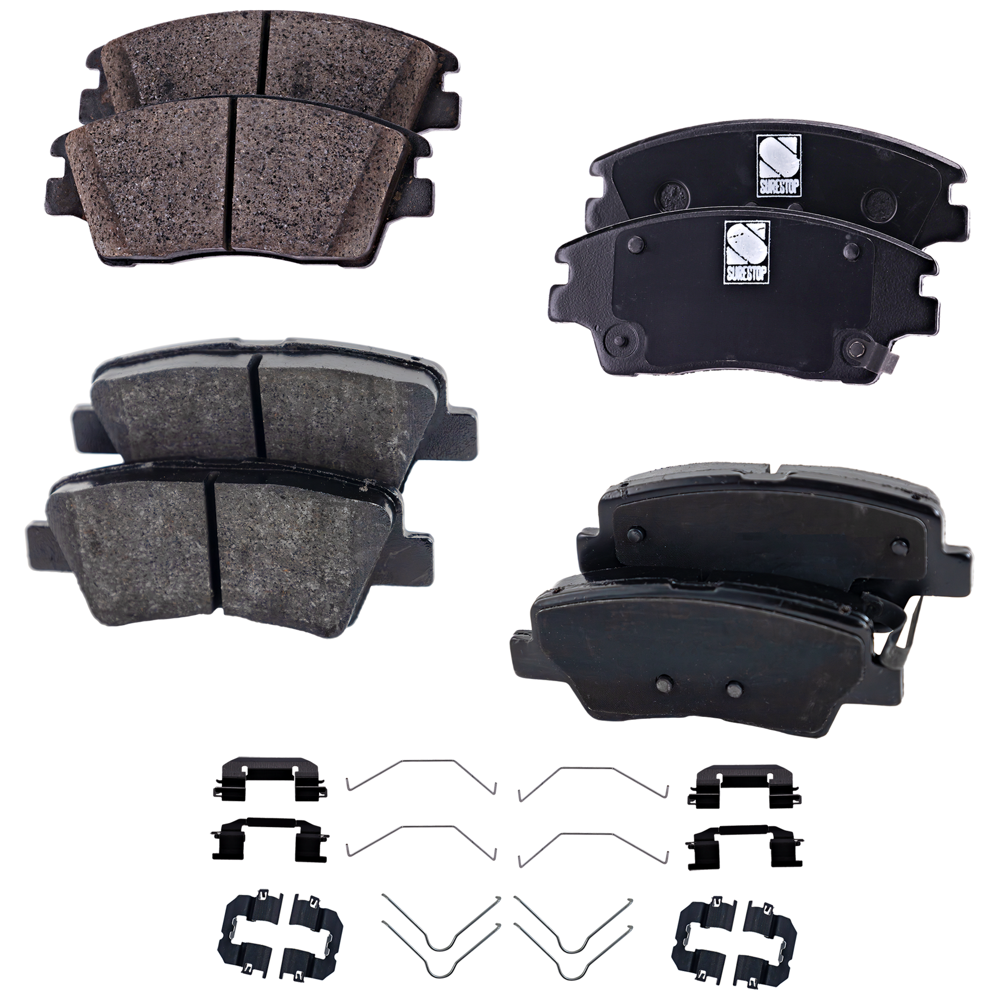 AM SPORTAGE 18-22 FRONT AND REAR BRAKE PAD SET 4 Wheel Set SKU SET STPSSCP1847 OEM 58101D3A00-58101D3A10-58101D3A