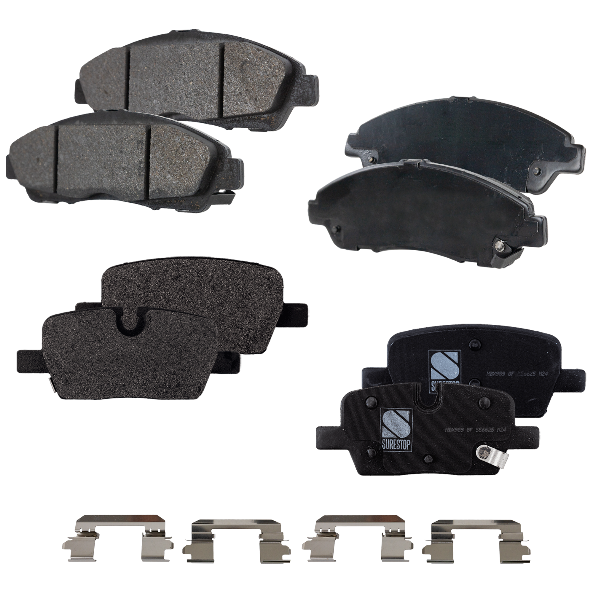 AM ENCLAVE TRAVERSE 20-20 FRONT AND REAR BRAKE PAD SET 4 Wheel Set SKU SET STPSSCP1896-2 OEM 22972580-84323140-84642088-847