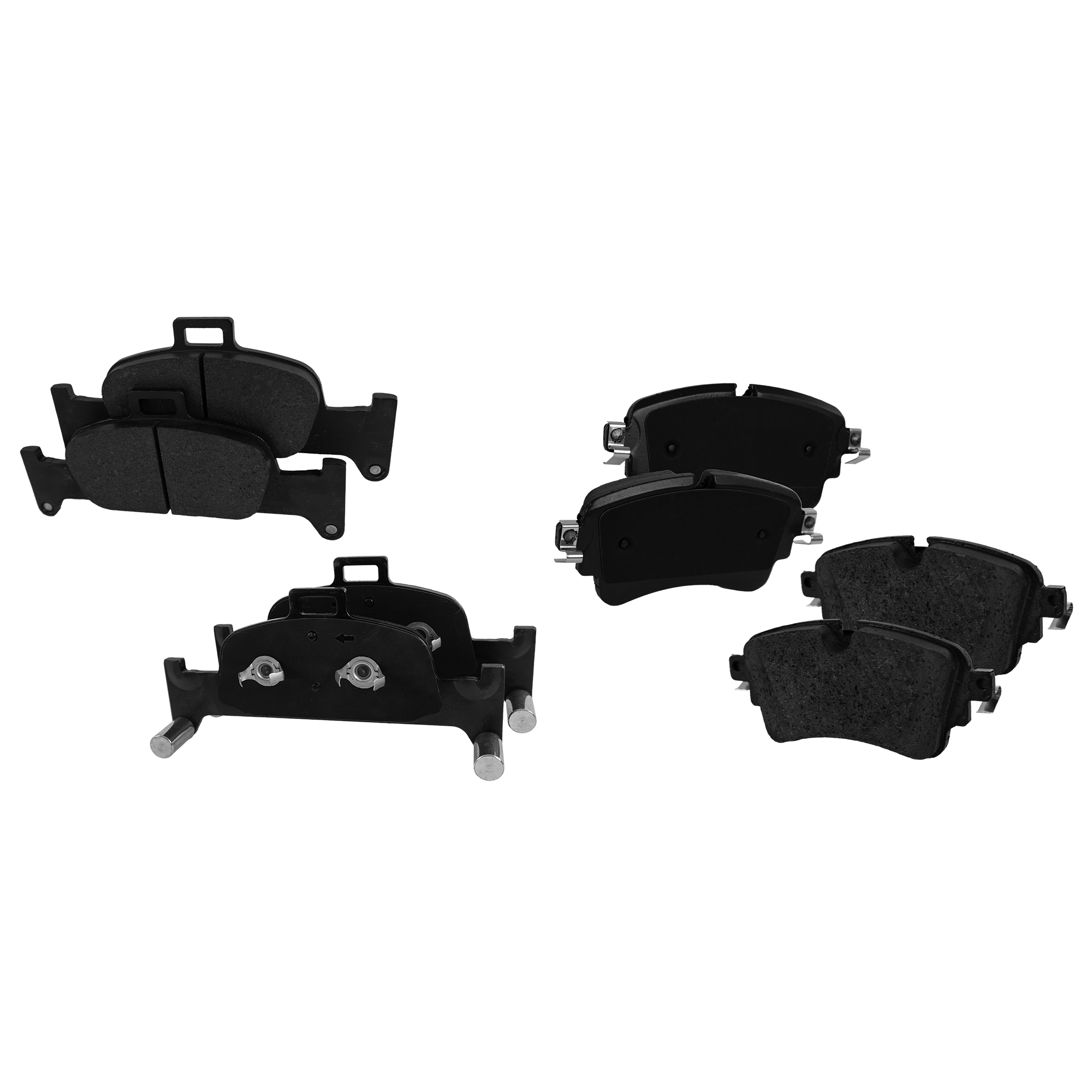 AM A4 QUATTRO 18-20 FRONT AND REAR BRAKE PAD SET 4 Wheel Set SKU SET STPSSCP1897-4 OEM 8W0698151AC 8W0698151AD 8W0698