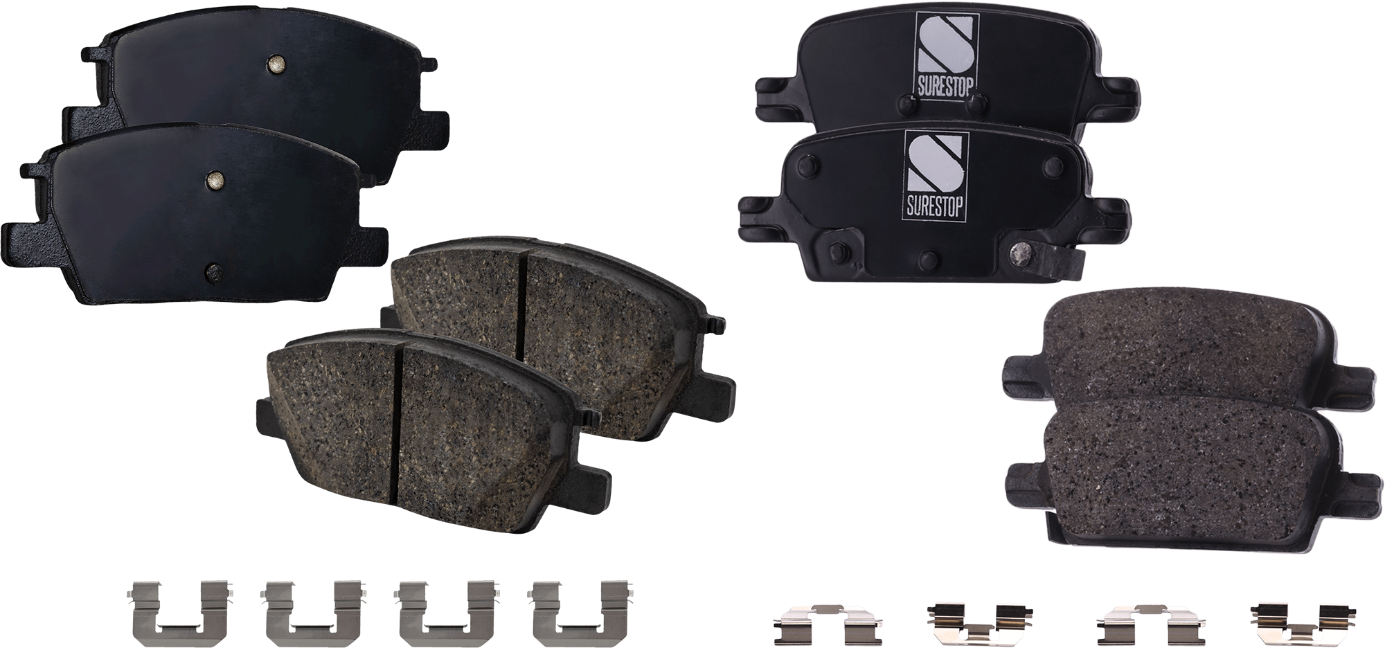 AM MALIBU 16-19 FRONT AND REAR BRAKE PAD SET 4 Wheel Set SKU SET STPSSCP1913 OEM 23326280-84121520-84206102-234