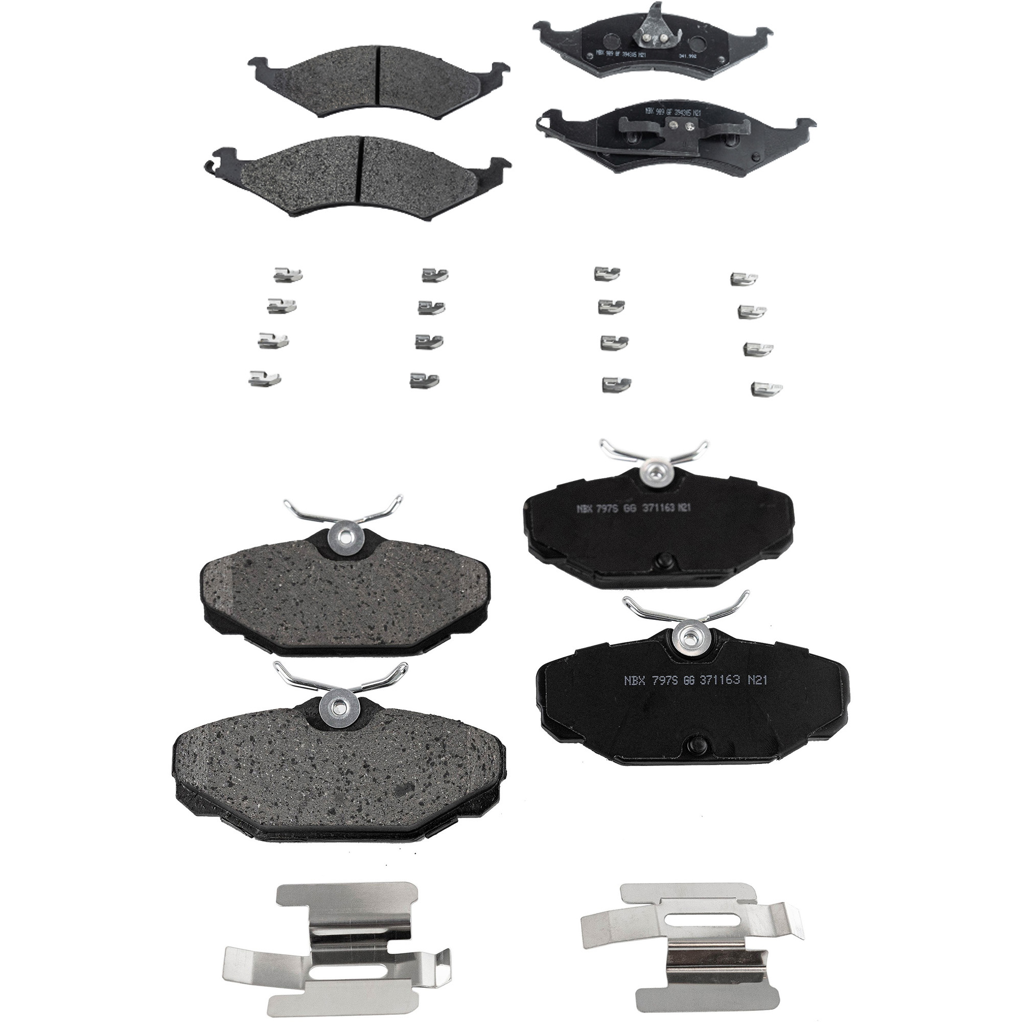 AM SABLE TAURUS 93-93 FRONT AND REAR BRAKE PAD SET 4 Wheel Set SKU SET STPSSCP421-4 OEM 1U2Z2V200PA 93209401 F3DZ2200A