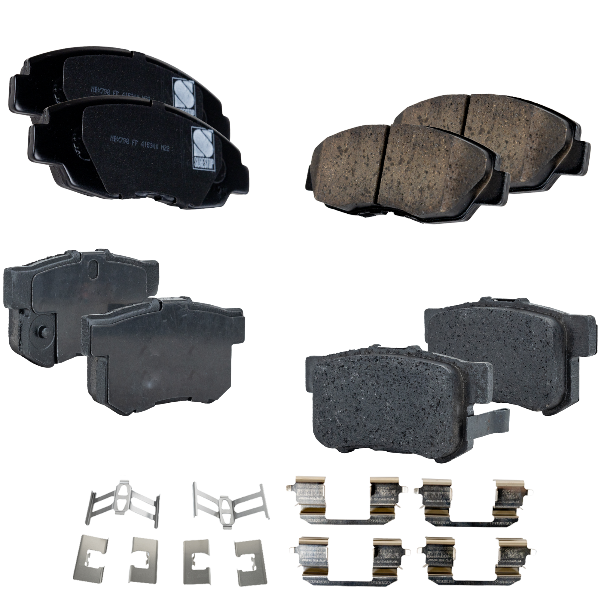 AM ACCORD 94-96 CL 97-97 FRONT AND REAR BRAKE PAD SET 4 Wheel Set SKU SET STPSSCP465-4 OEM 43022S00000-43022S6D000-43022S