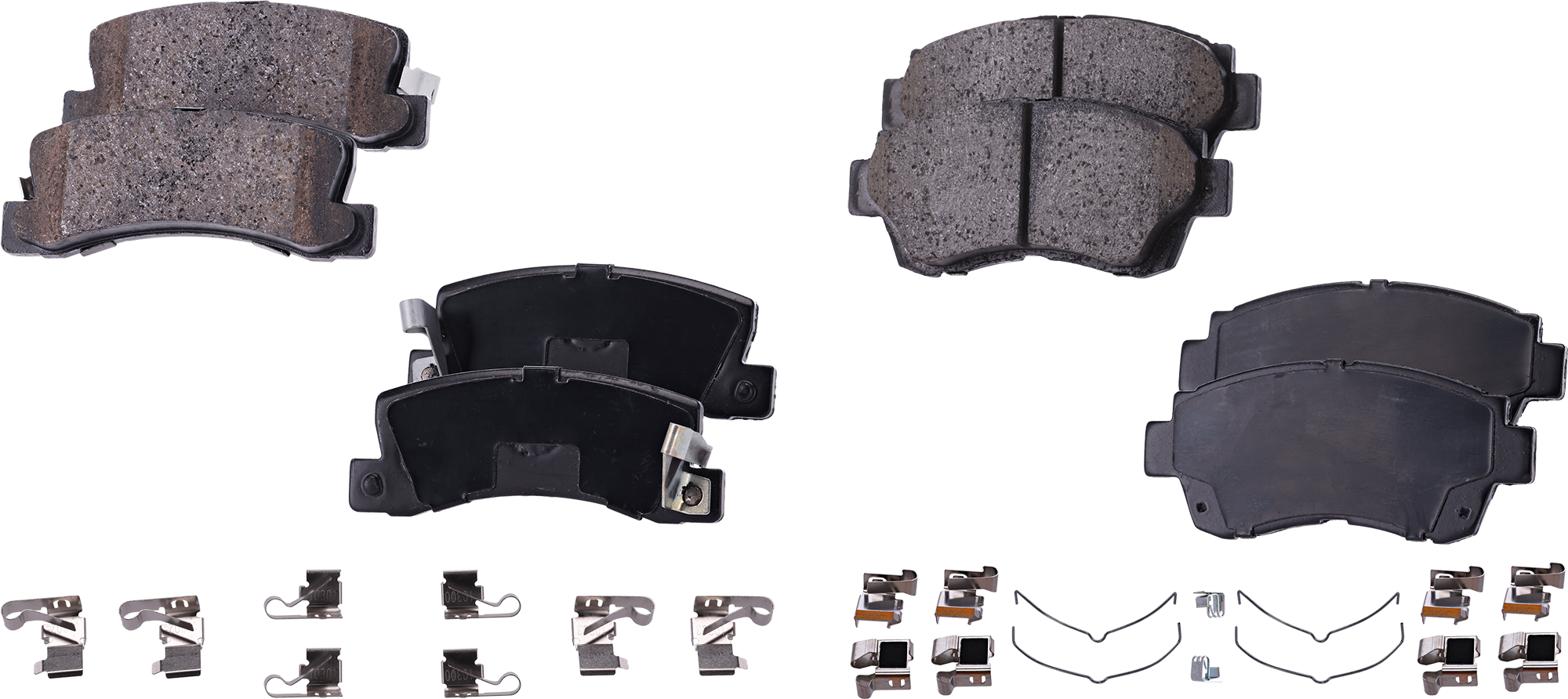 AM ES300-94-96 CAMRY CELICA 96-96 FRONT AND REAR BRAKE PAD SET 4 Wheel Set SKU SET STPSSCP476 OEM 0446524010-0446550080-04465501