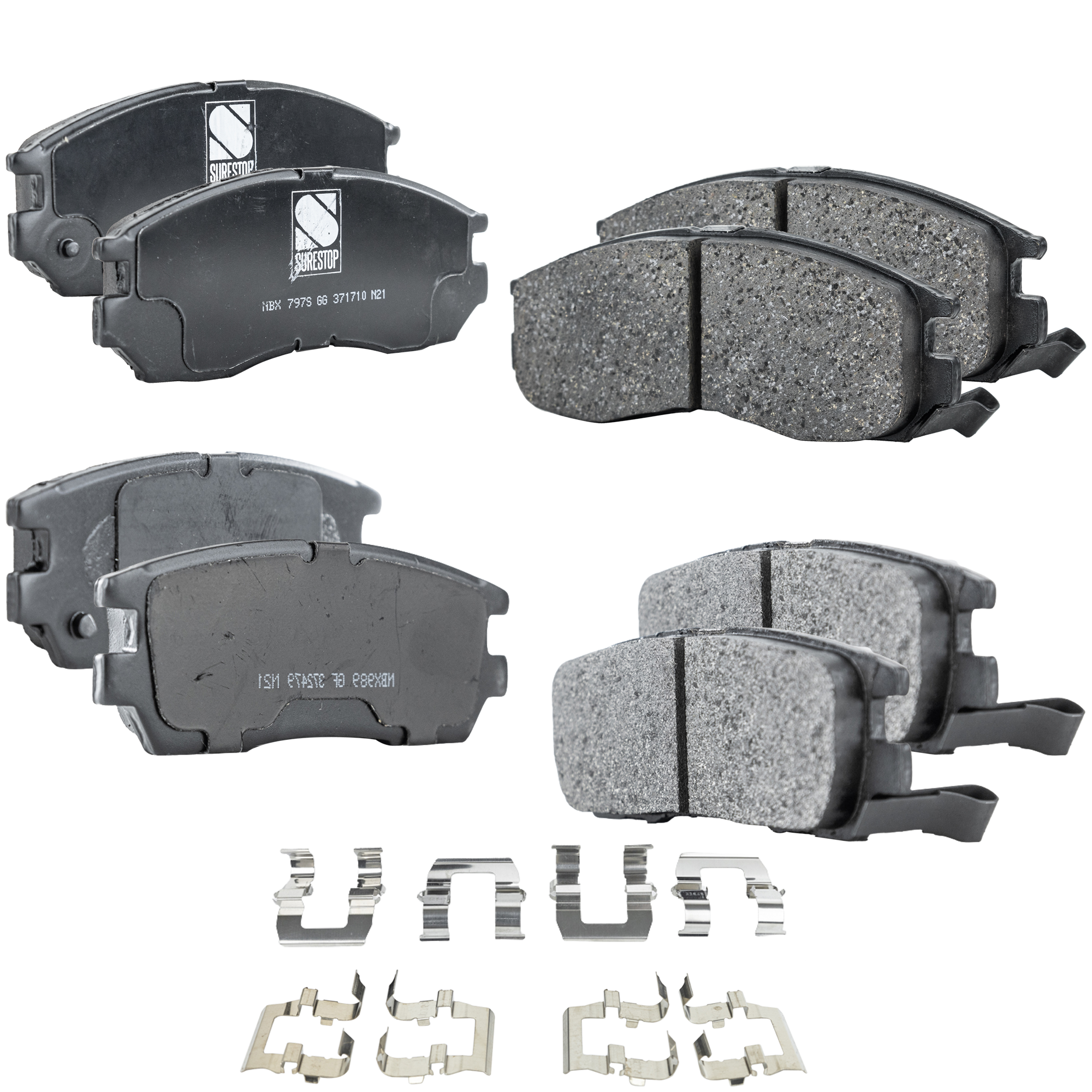 AM TALON 95-96 FRONT AND REAR BRAKE PAD SET 4 Wheel Set SKU SET STPSSCP484-4 D OEM 58101M2A01 MB699174 MB699266 M