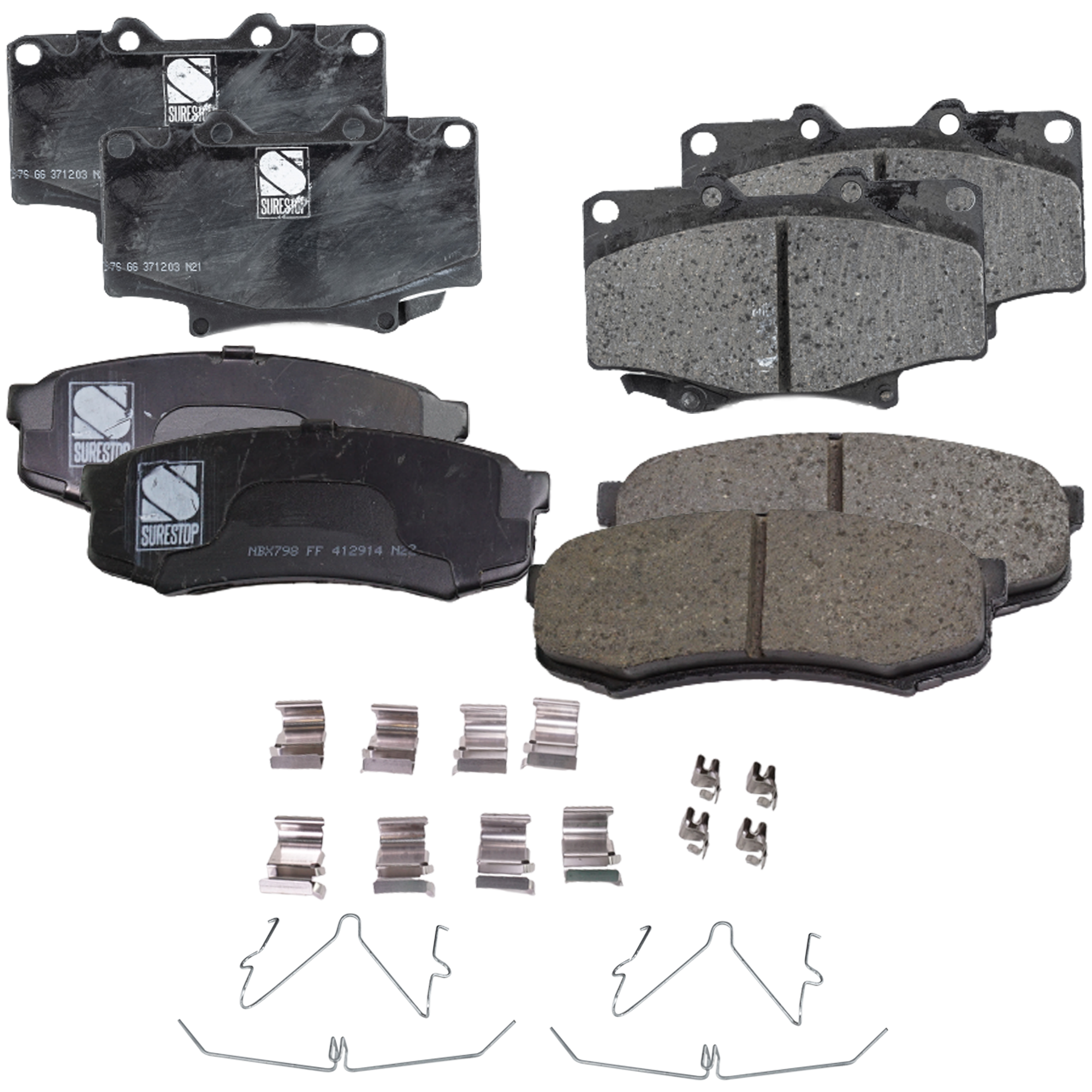 AM LX450-96-97 LAND CRUISER 93-97 FRONT AND REAR BRAKE PAD SET 4 Wheel Set SKU SET STPSSCP502-4 OEM 0446560020-0449160160-04491601