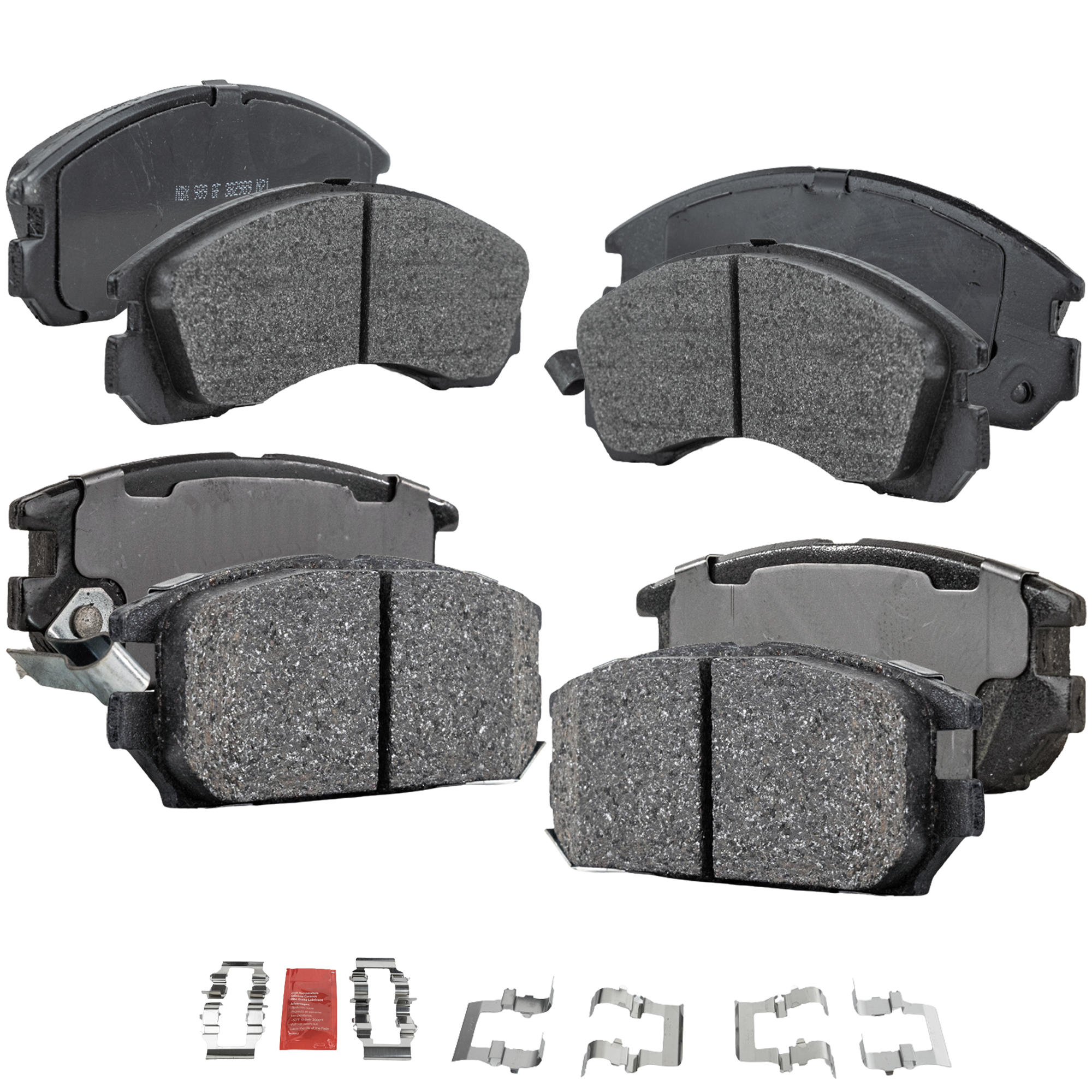 AM STEALTH 91-93 ECLIPSE TALON 95-95 FRONT AND REAR BRAKE PAD SET 4 Wheel Set SKU SET STPSSCP530-4 B OEM MB699452 MB895090 MB895091 MB8