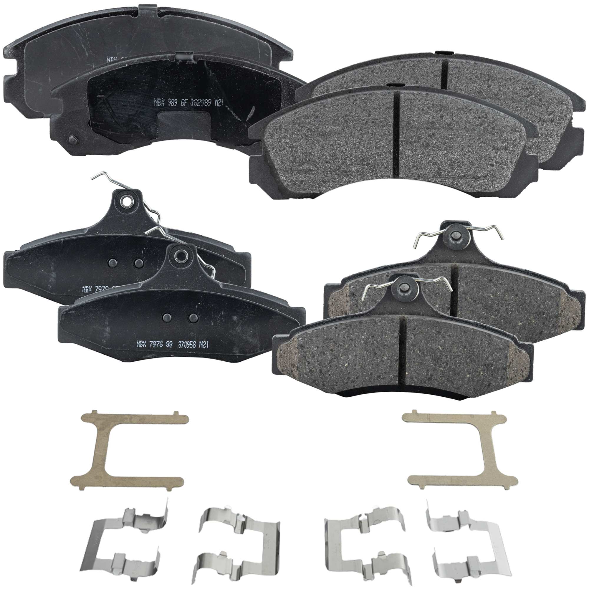 AM DIAMANTE 99-99 FRONT AND REAR BRAKE PAD SET 4 Wheel Set SKU SET STPSSCP530-4 D OEM MB699452 MB895090 MB895091 MB8
