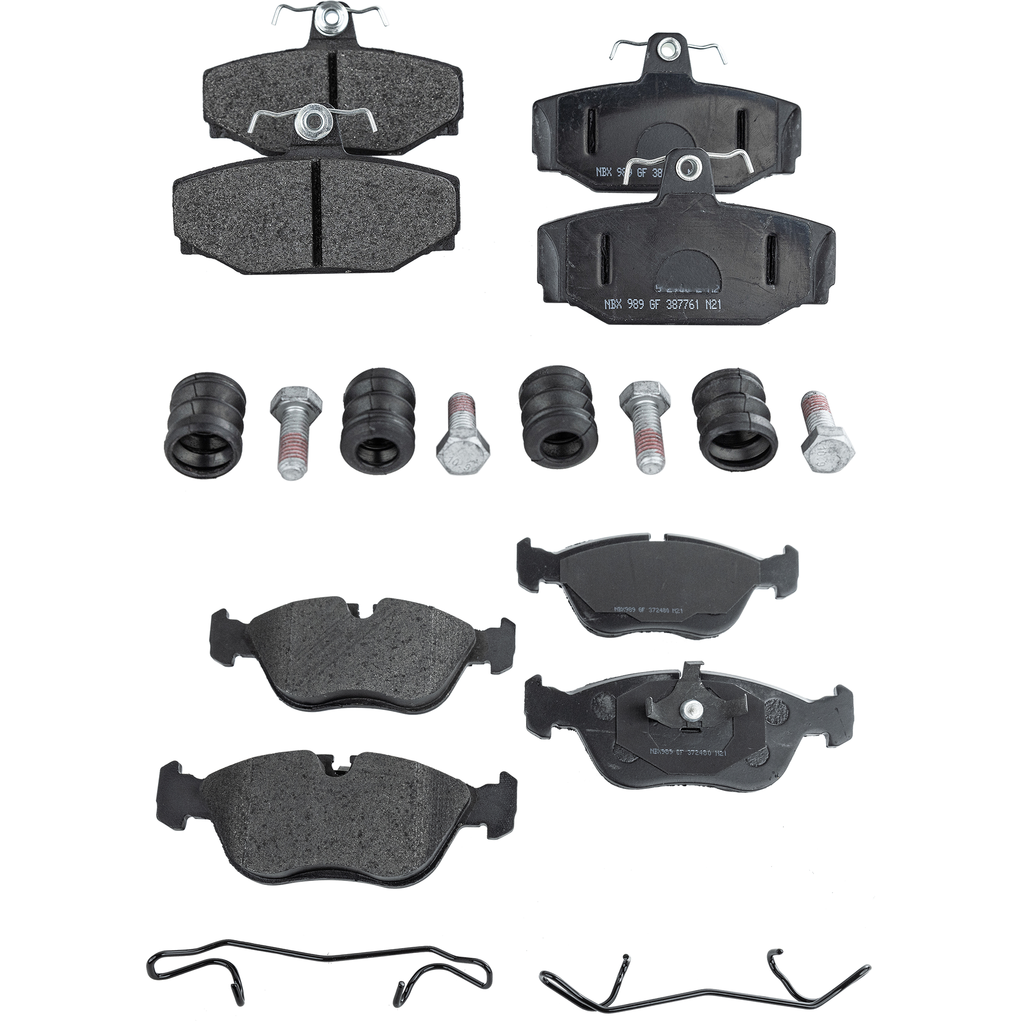 AM S70 V70-98-99 FRONT AND REAR BRAKE PAD SET 4 Wheel Set SKU SET STPSSCP618-4 B OEM 2715870-2718590-2709230-271573