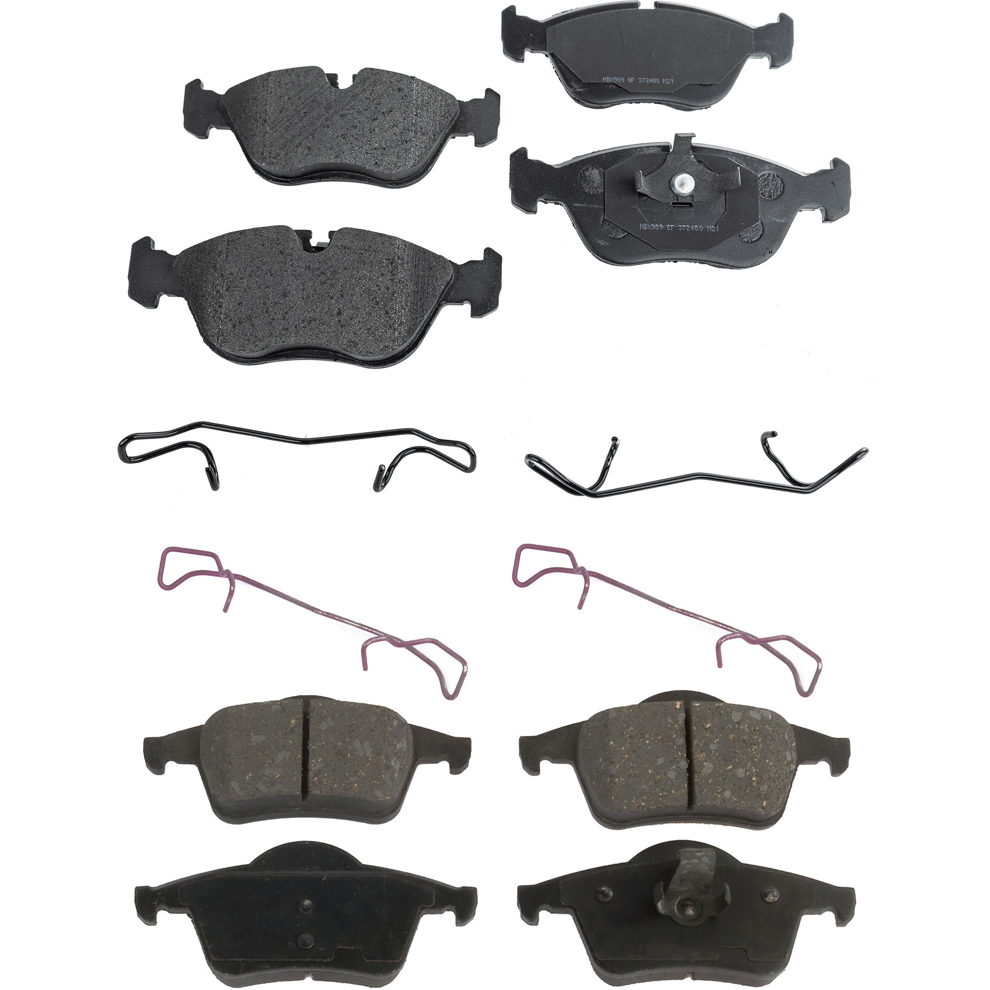 AM S70 V70-99-00 FRONT AND REAR BRAKE PAD SET 4 Wheel Set SKU SET STPSSCP618-4 C OEM 2715870-2718590-2713340-272399