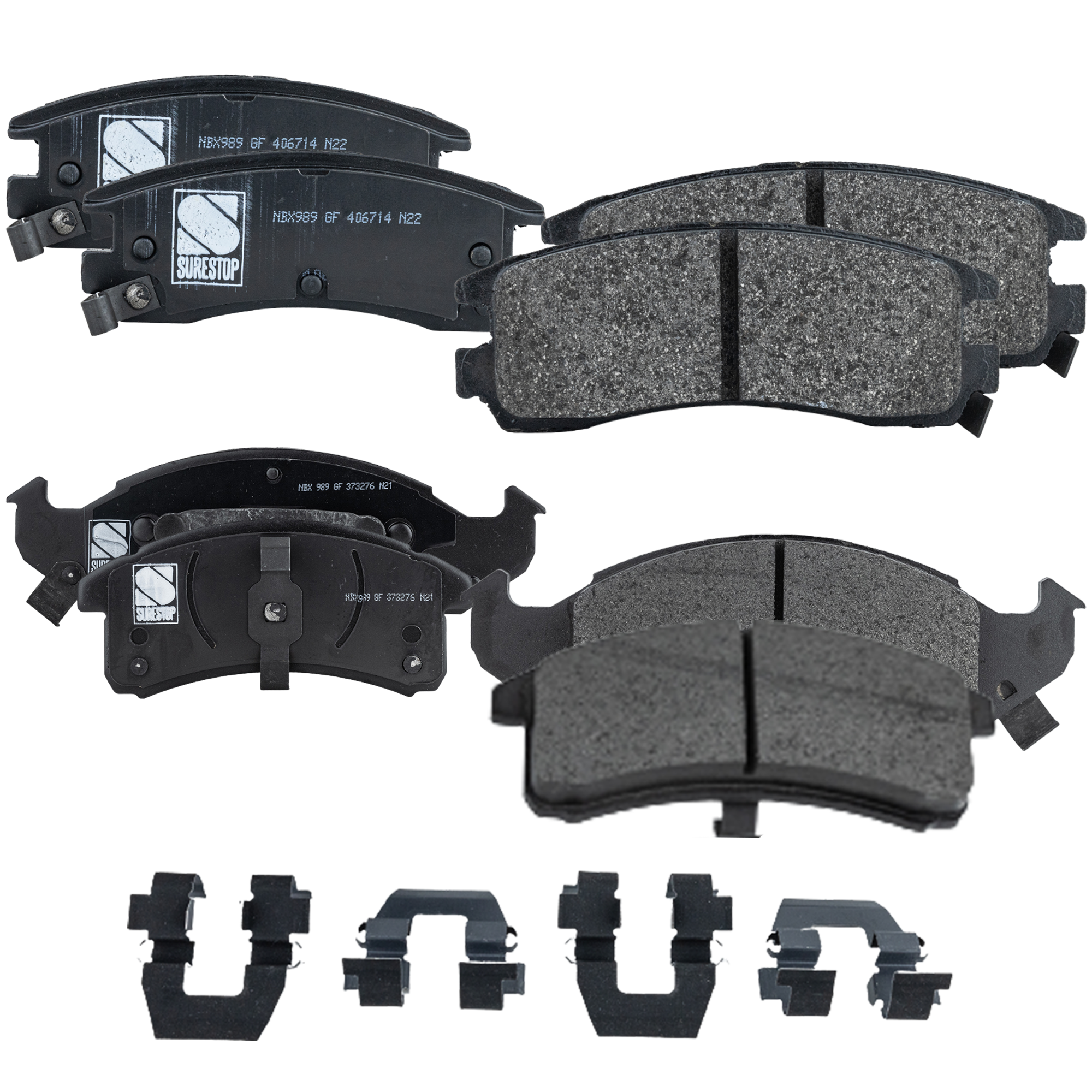 AM AURORA RIVIERA 95-96 FRONT AND REAR BRAKE PAD SET 4 Wheel Set SKU SET STPSSCP623-4 A OEM 12370006-12370012-12510042-125