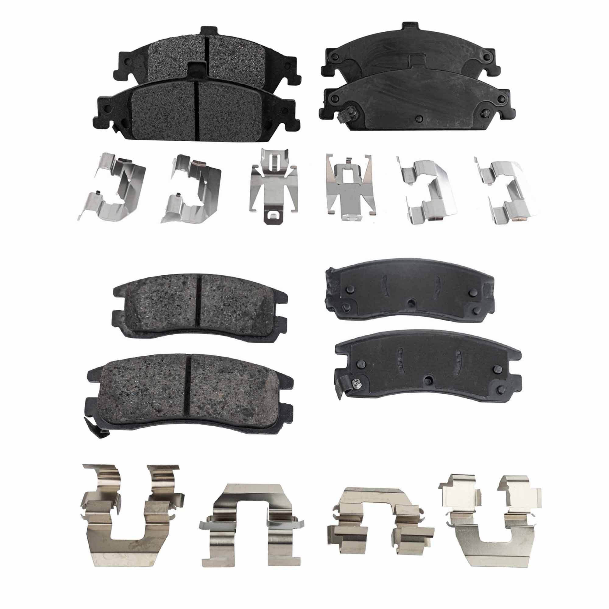AM ALERO 99-04 GRAND AM 99-05 FRONT AND REAR BRAKE PAD SET 4 Wheel Set SKU SET STPSSCP727-4 OEM 18025186-18026185-18029765-180