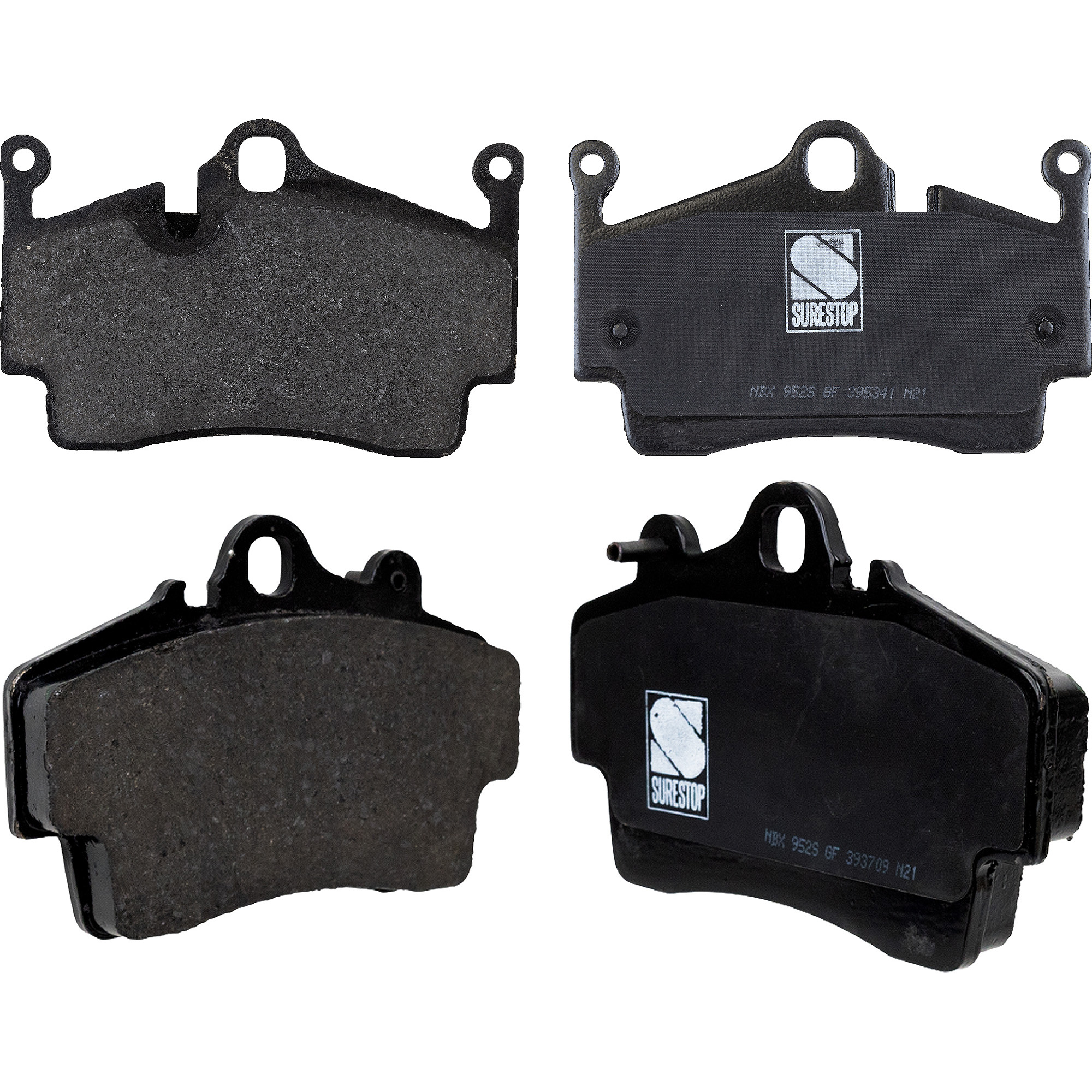 AM BOXSTER 05-08 CAYMAN 07-08 FRONT AND REAR BRAKE PAD SET 4 Wheel Set SKU SET STPSSCP737-4 A OEM 98635193911-98635193915-987351
